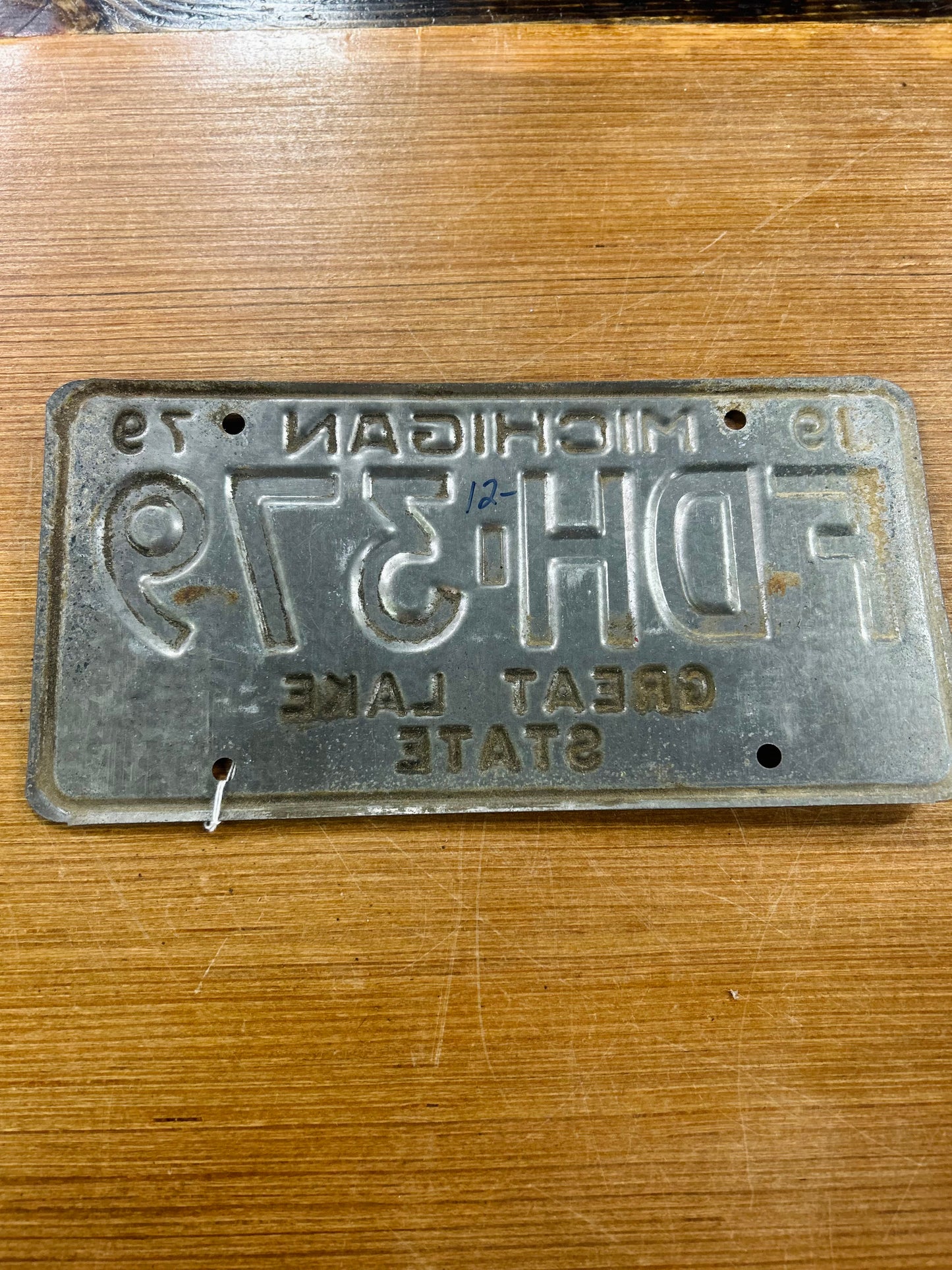 Vintage Metal 1979 Michigan License Plate