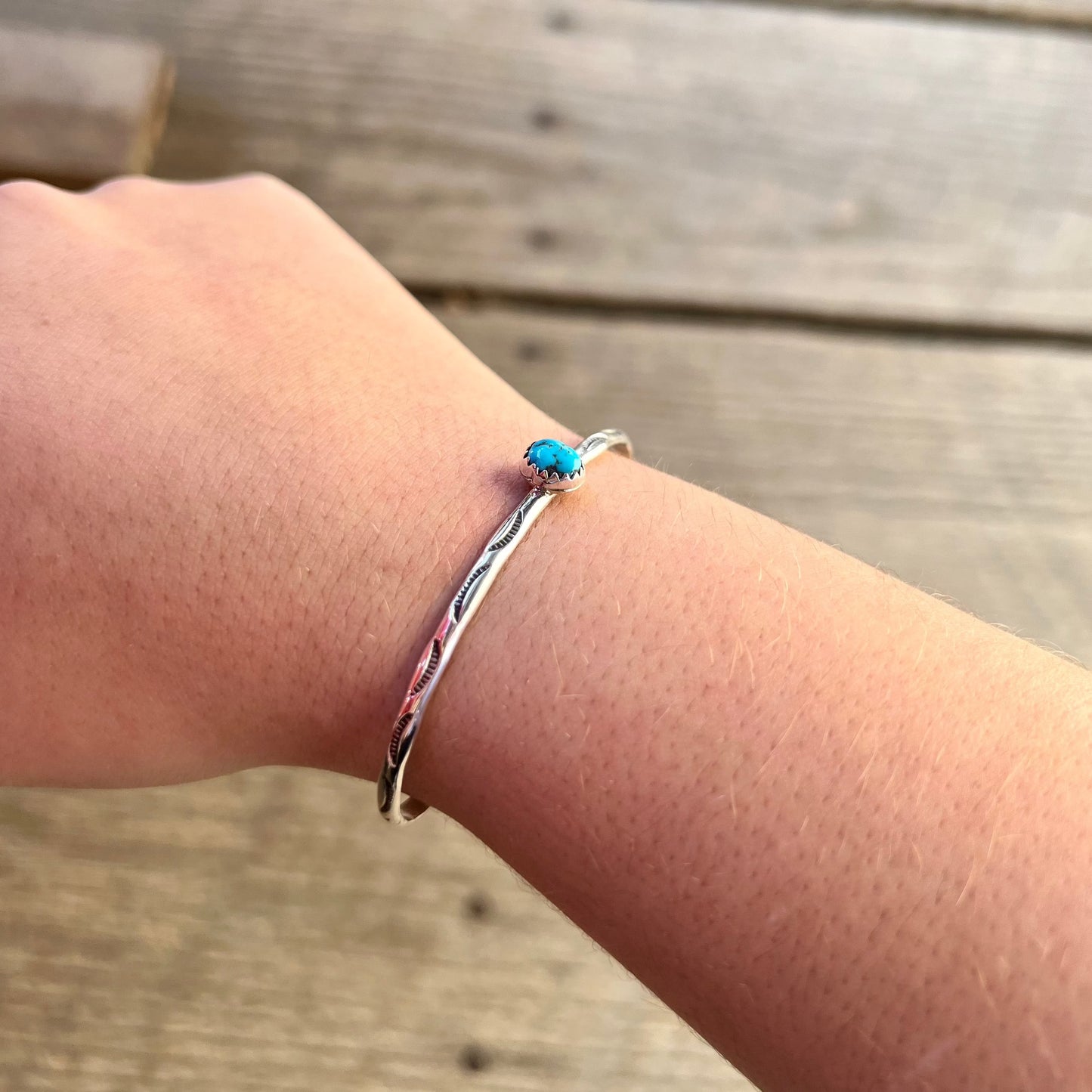 Turquoise Mini Stud Cuff Bracelet