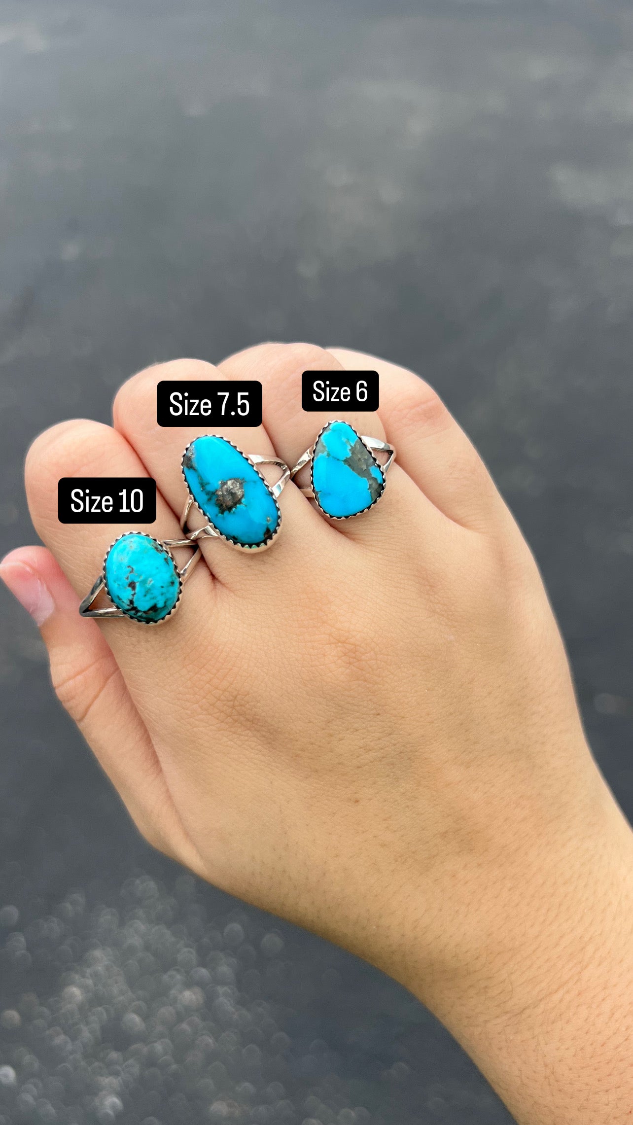 The Josie Genuine Turquoise Sterling Silver Ring