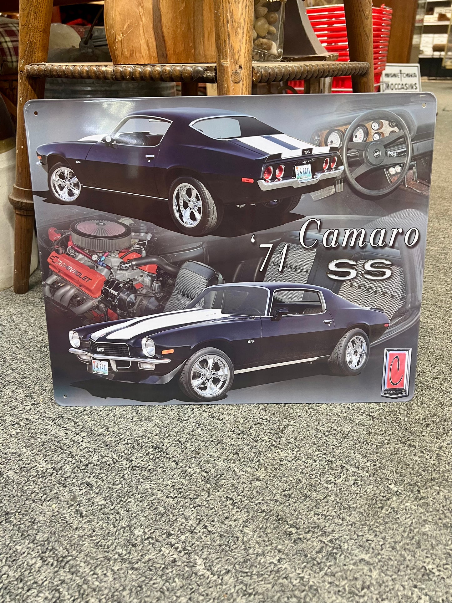 '71 Camaro SS Metal Sign