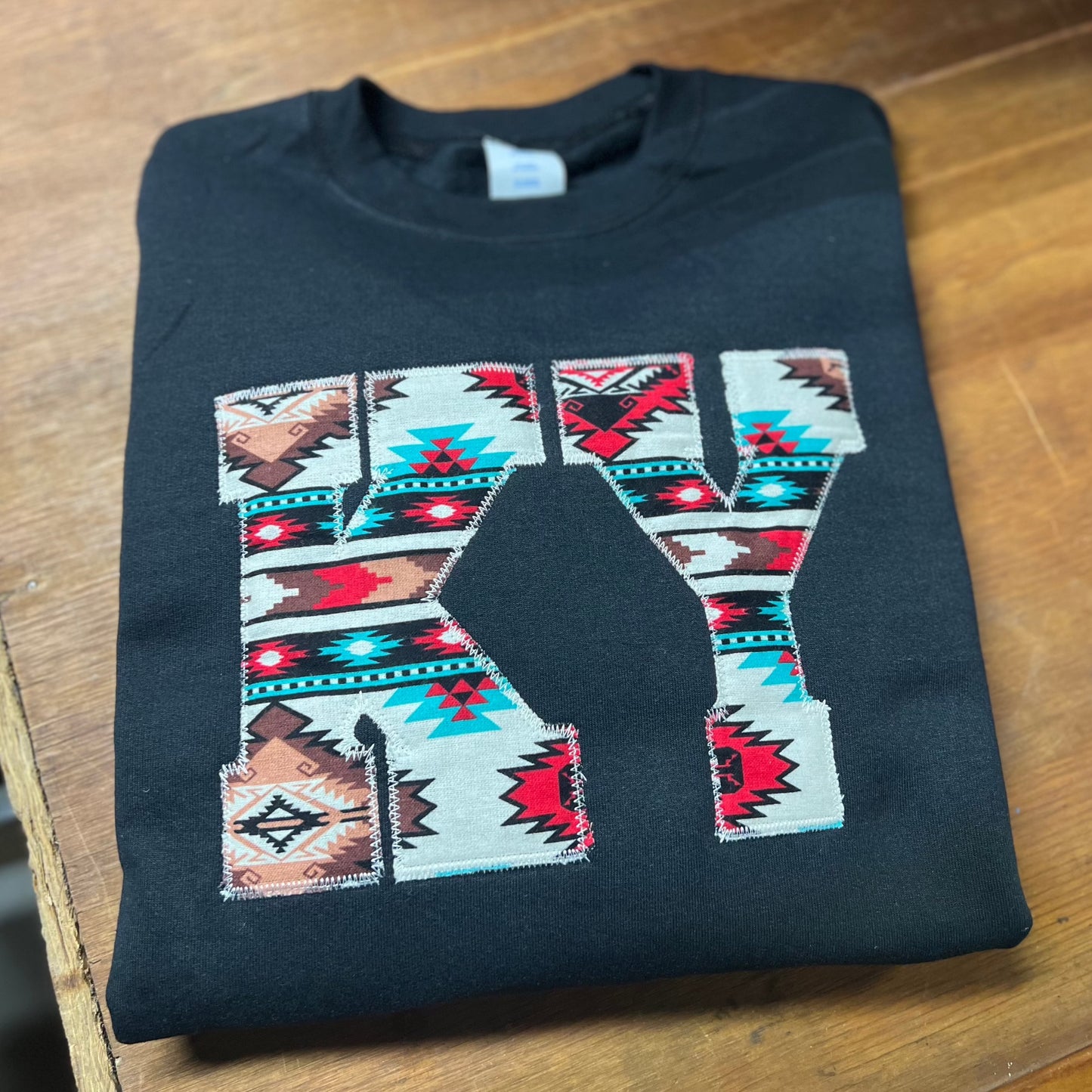 KY Aztec Black Pullover