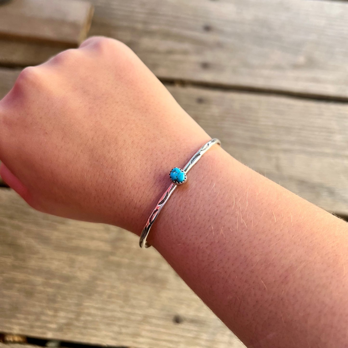 Turquoise Mini Stud Cuff Bracelet