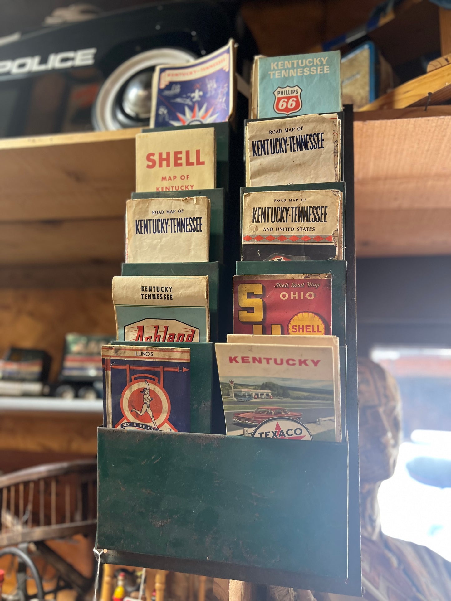 Service Station Road Map Display with Maps