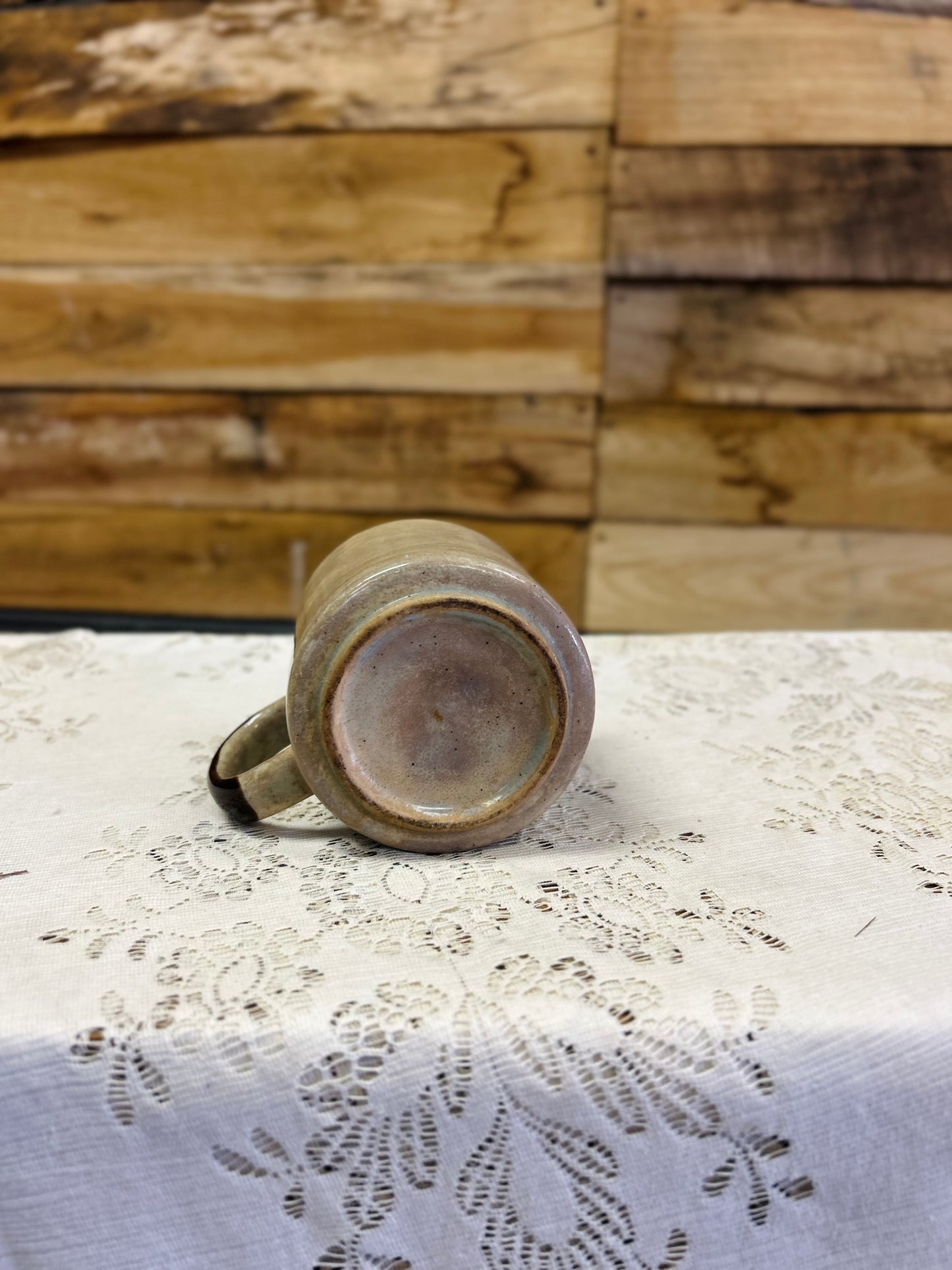 Vintage Hand Painted Sunnycraft Soneware Flower Mug