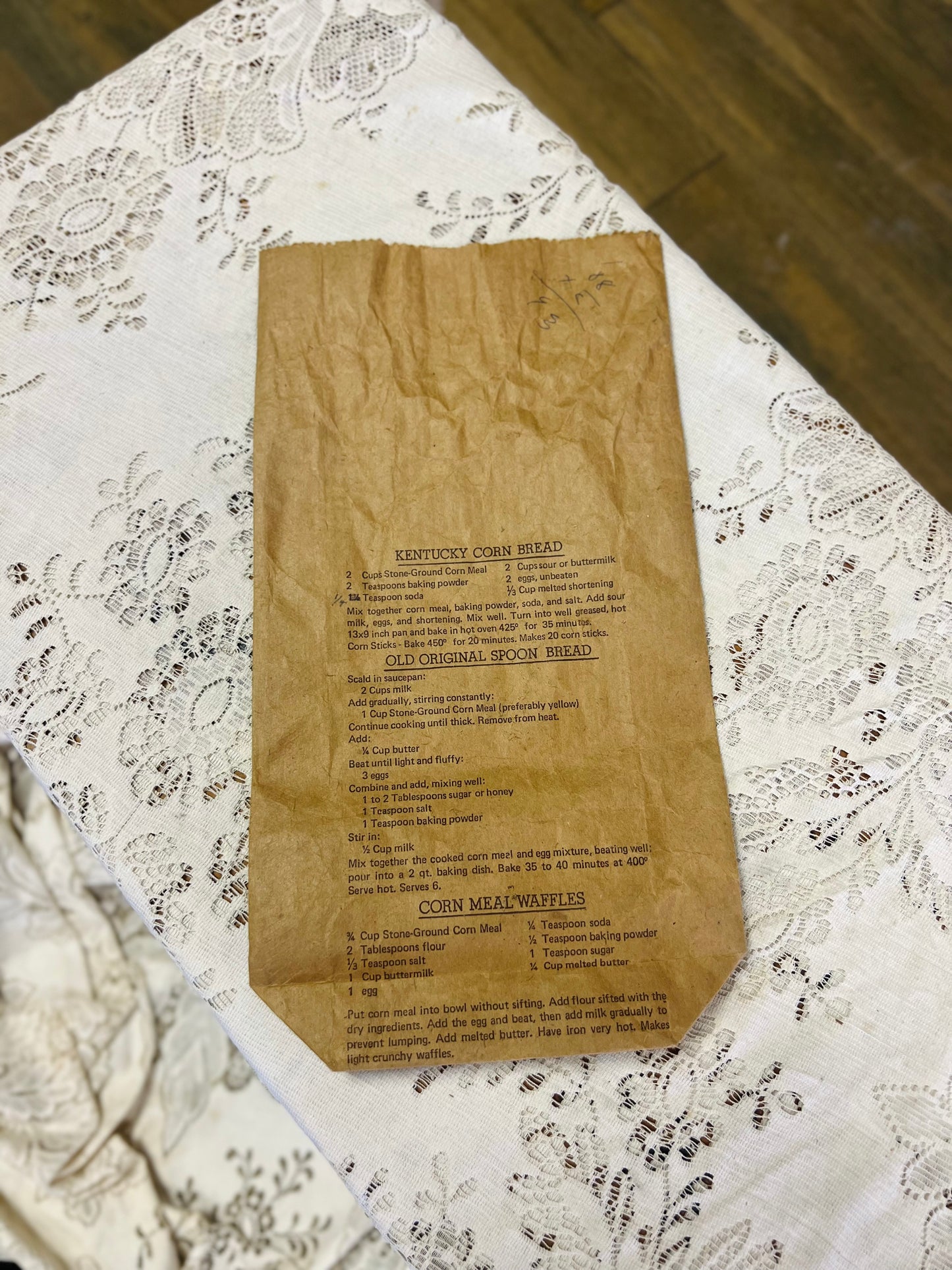 Vintage "The Olde Water Mill and Restaurant" Paper Bag