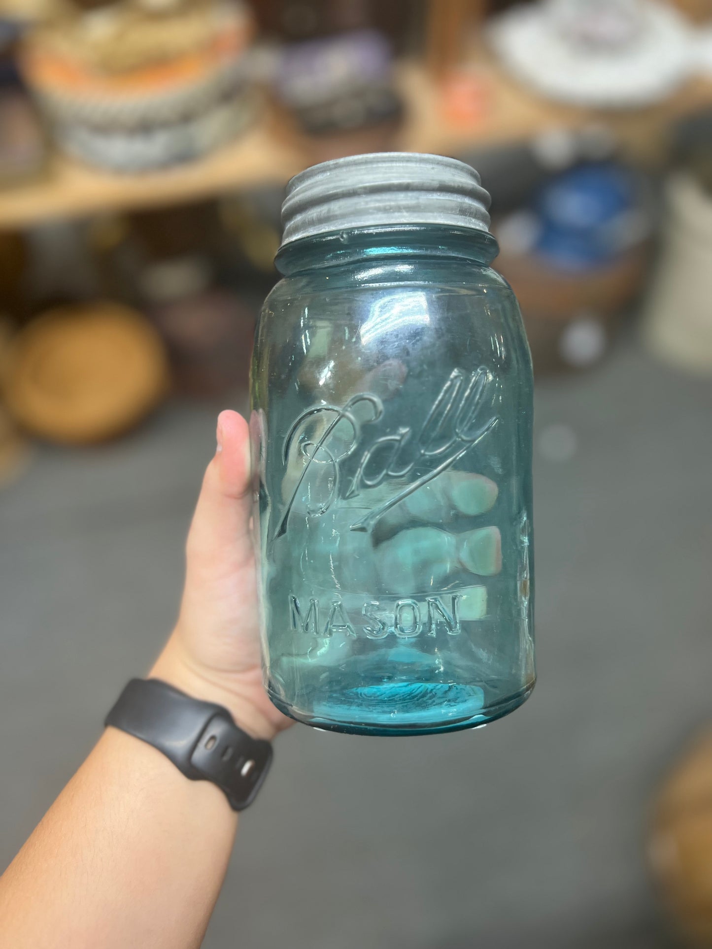 Blue Ball Mason Jar