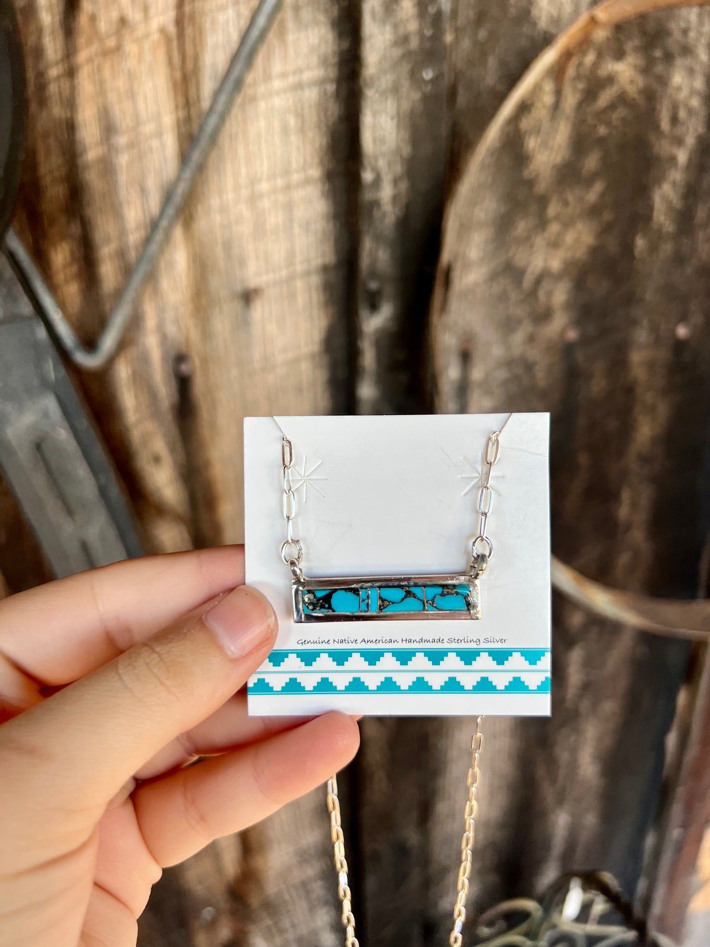 Turquoise Bar Necklace