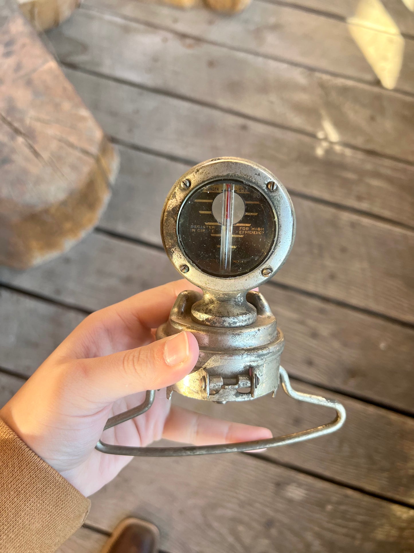 Boyce MotoMeter Ford Radiator Gauge with Cap Vintage