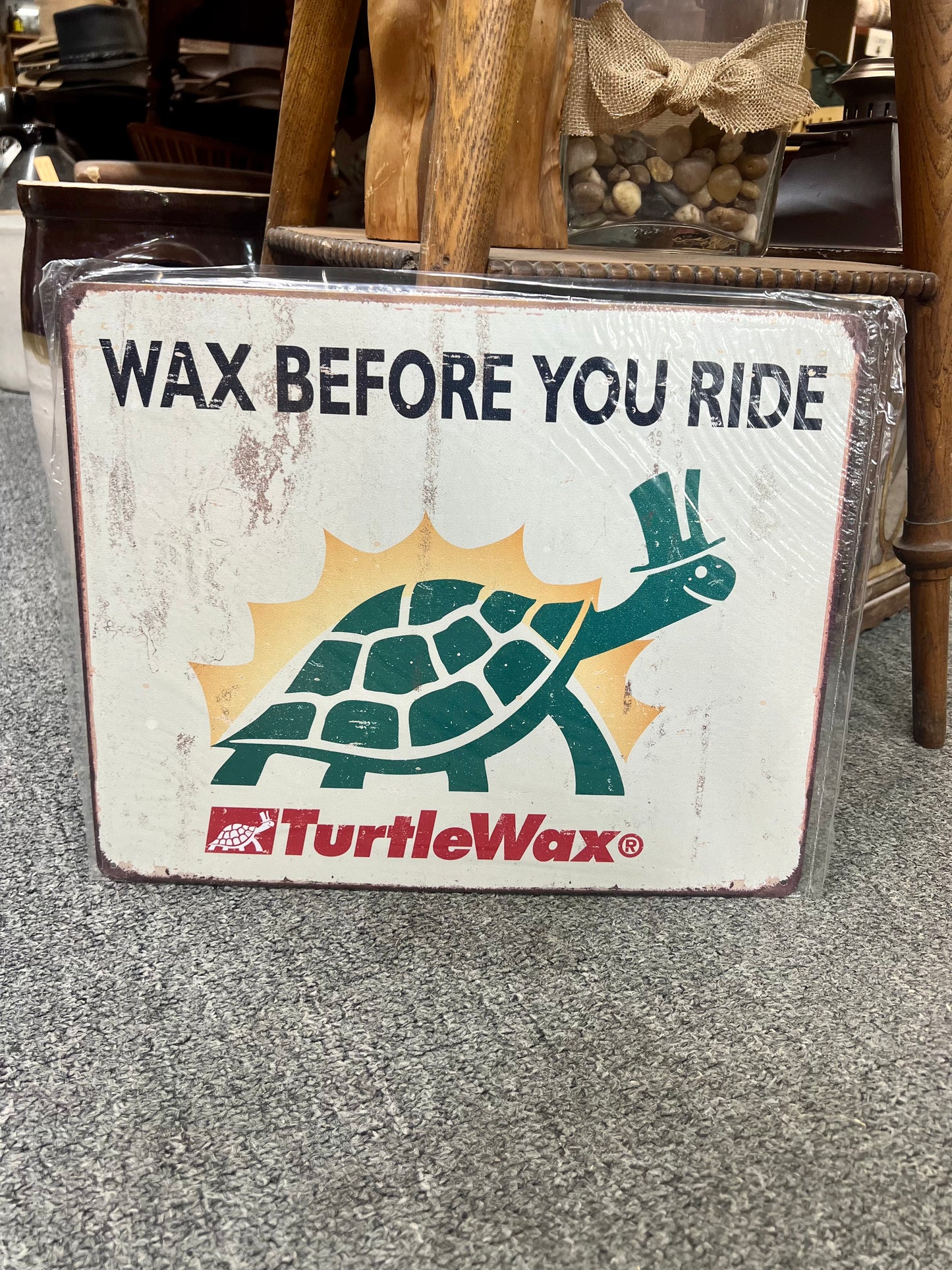 Turtle Wax Ride Metal Sign