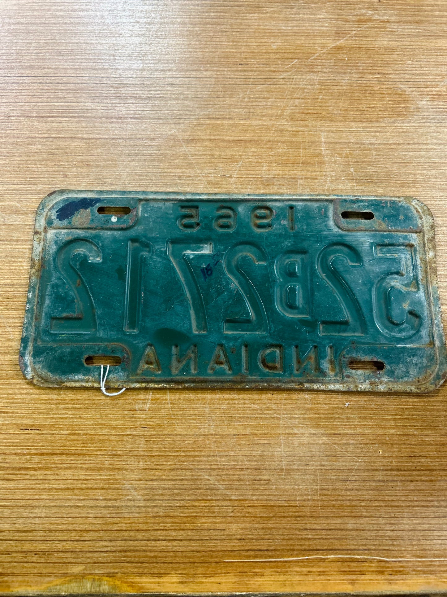 Vintage 1965 Indiana Metal License Plate