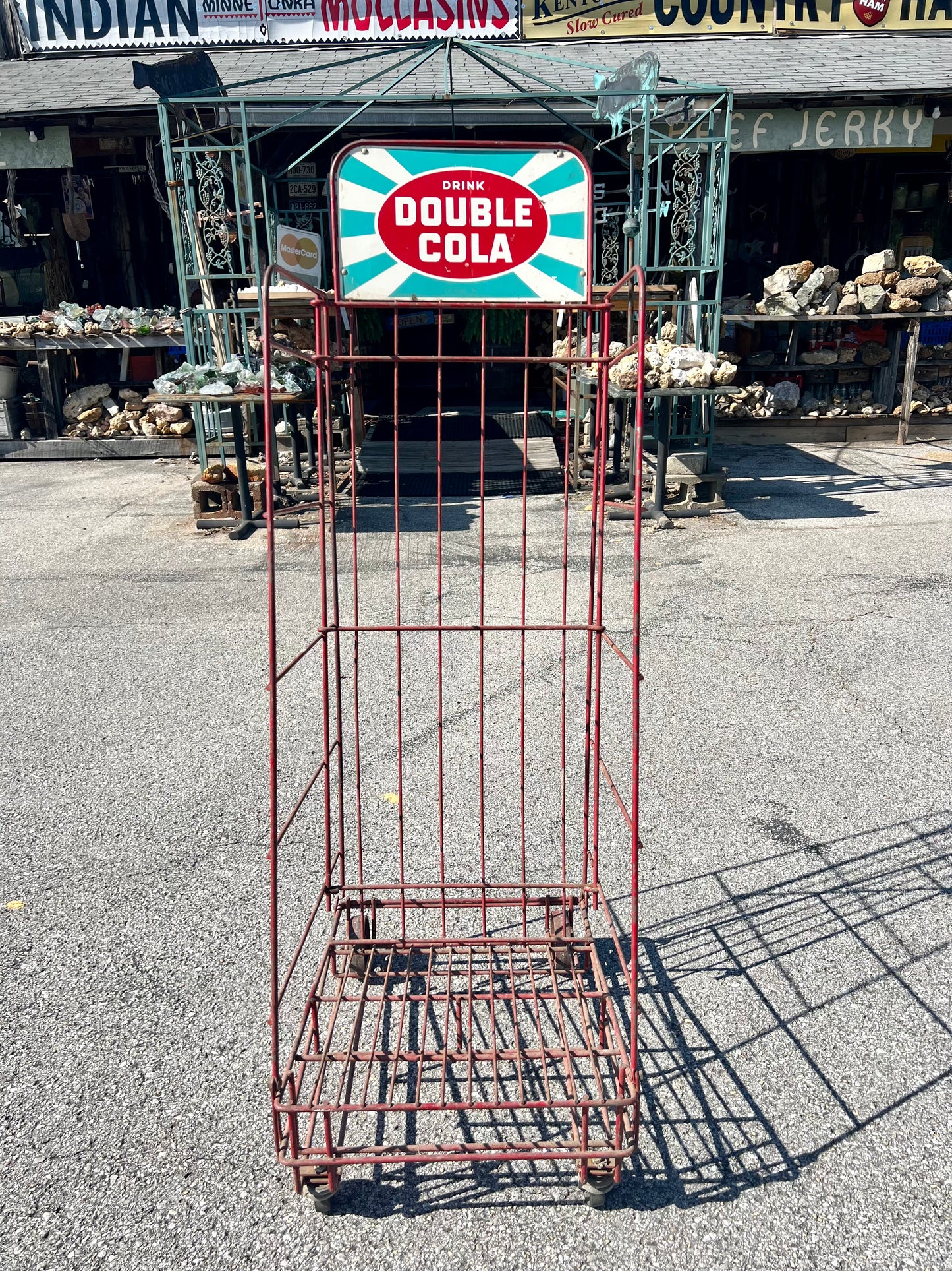 Double Cola Crate Rack Vintage