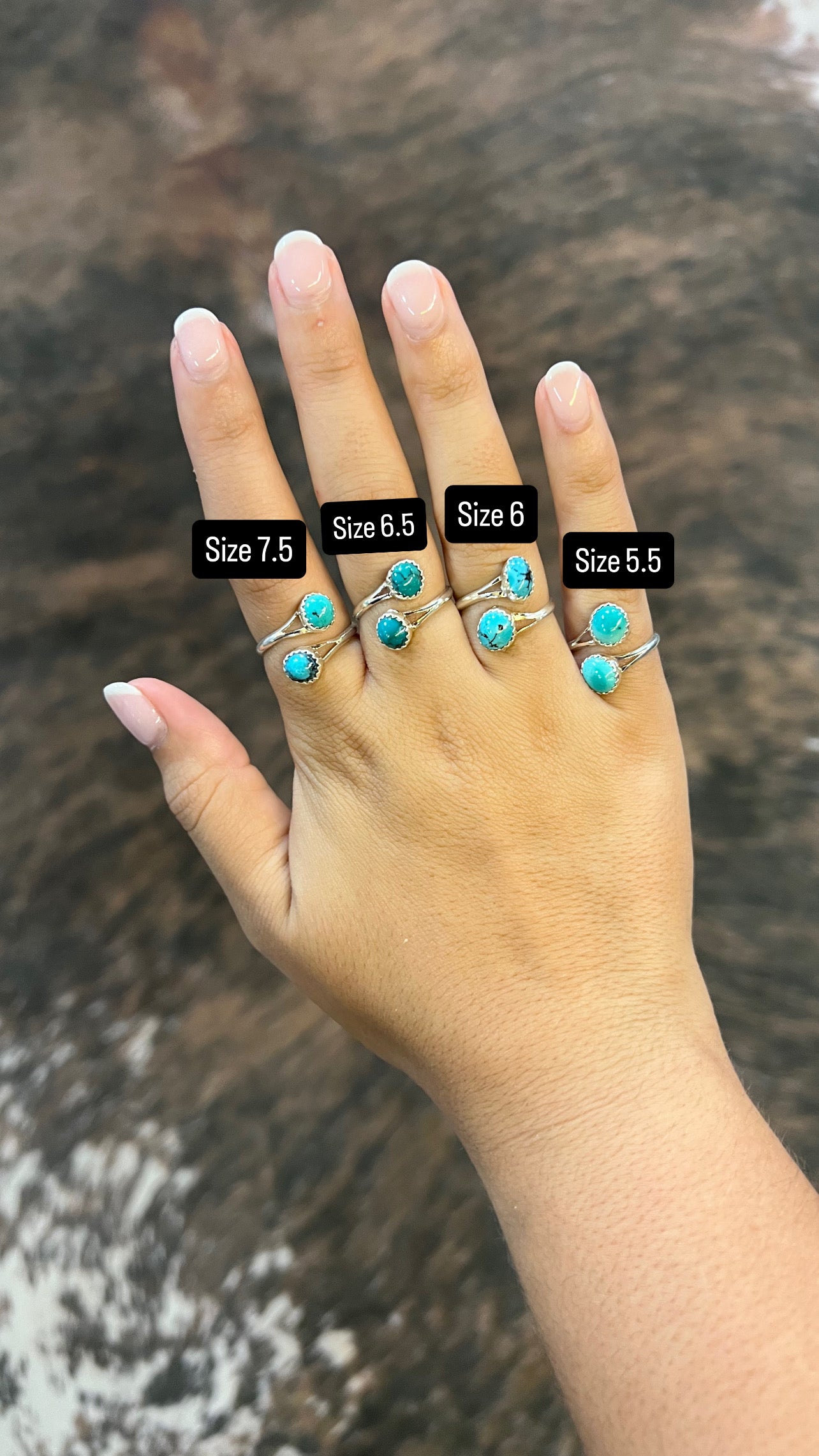 Genuine Turquoise Wrap Ring