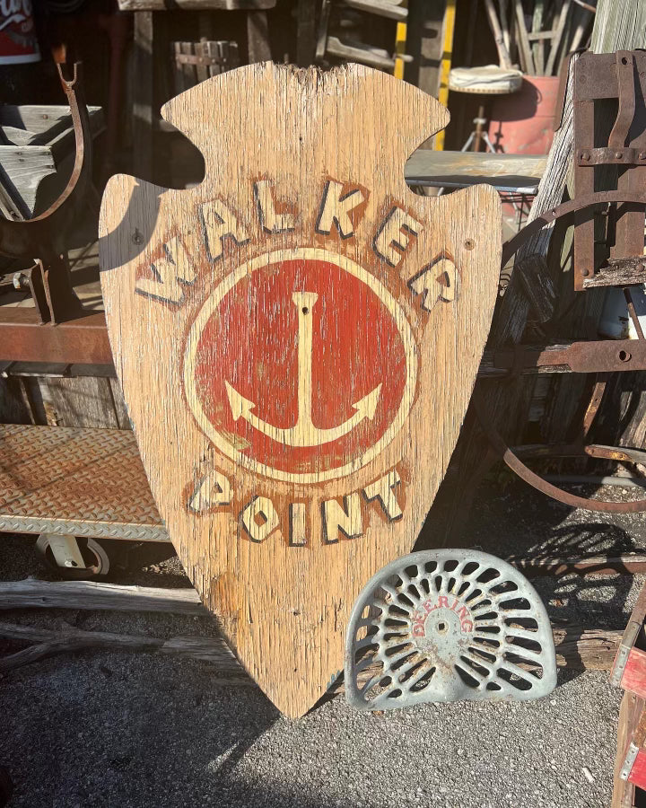 Walker Point Arrowhead Sign Bush Compound- Vintage