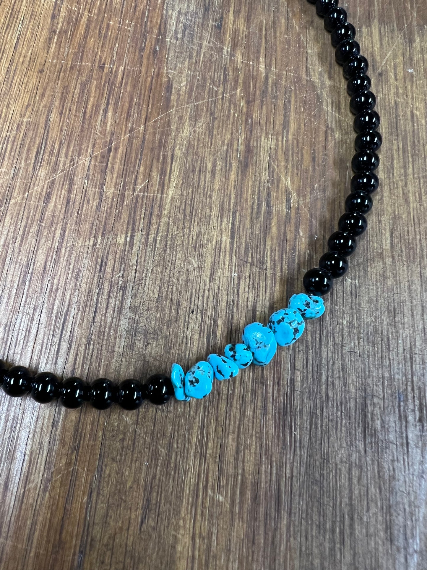 Turquoise and Black Onyx Necklace