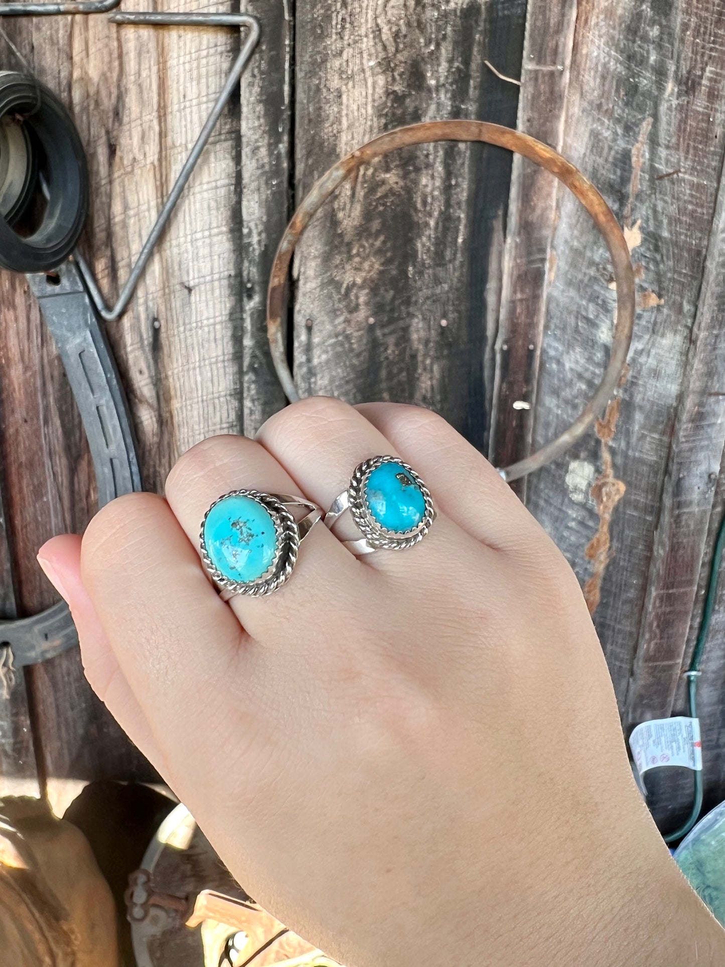 Round Turquoise Ring