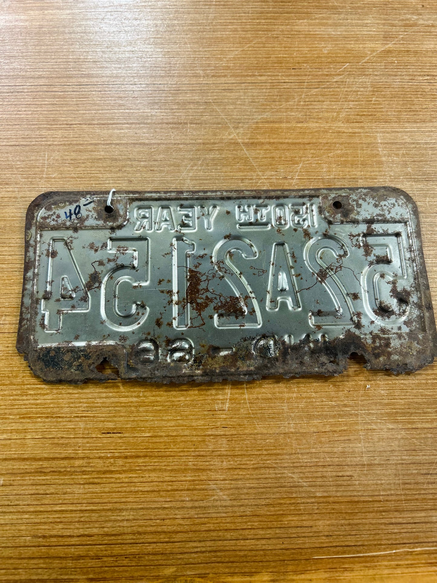 Vintage 1966 Indiana 150th Year License Plate