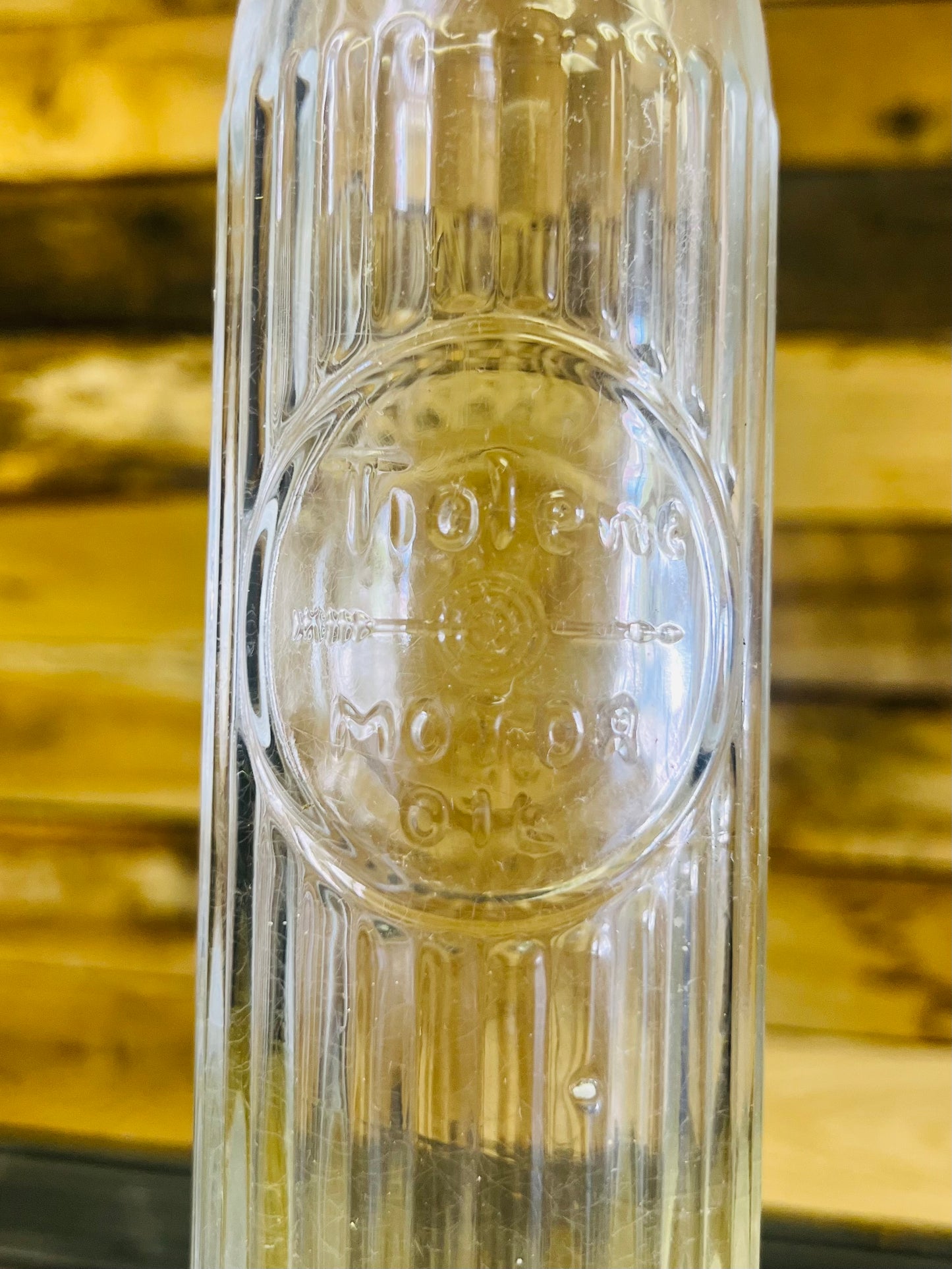 Vintage Tiolene Moter Oil Bottle