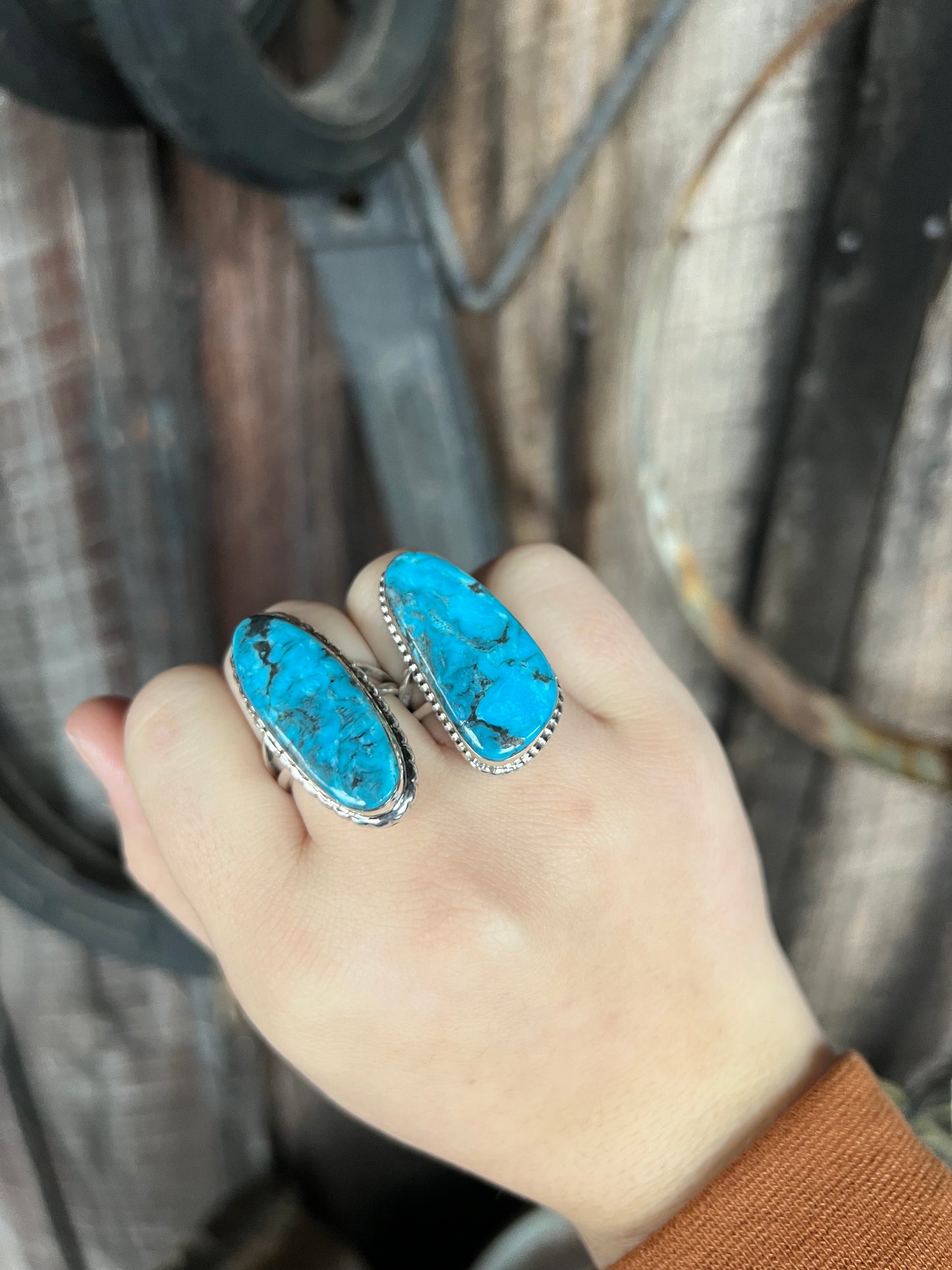 Genuine Turquoise Statement Ring