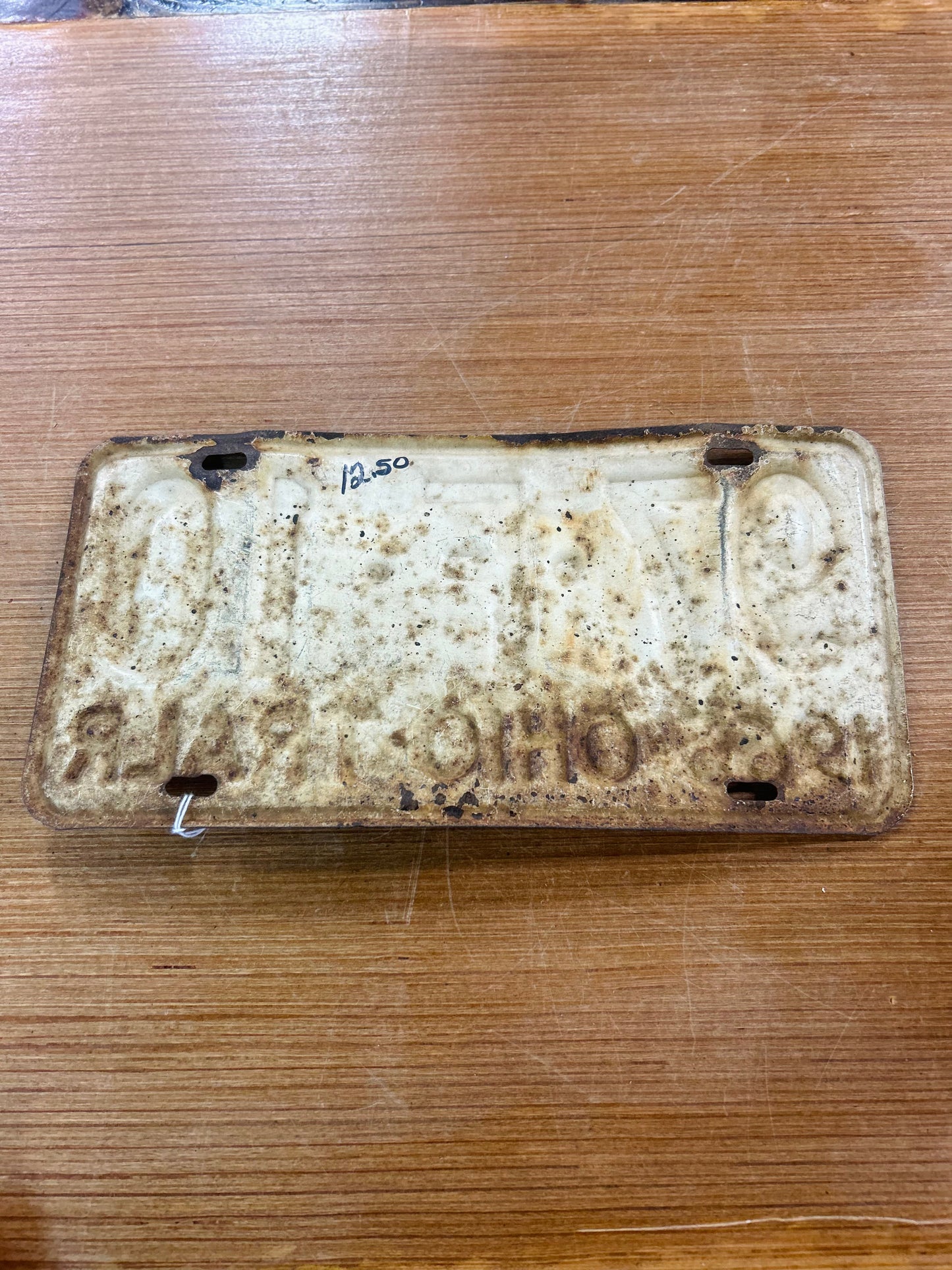 Vintage 1965 Ohio License Plate