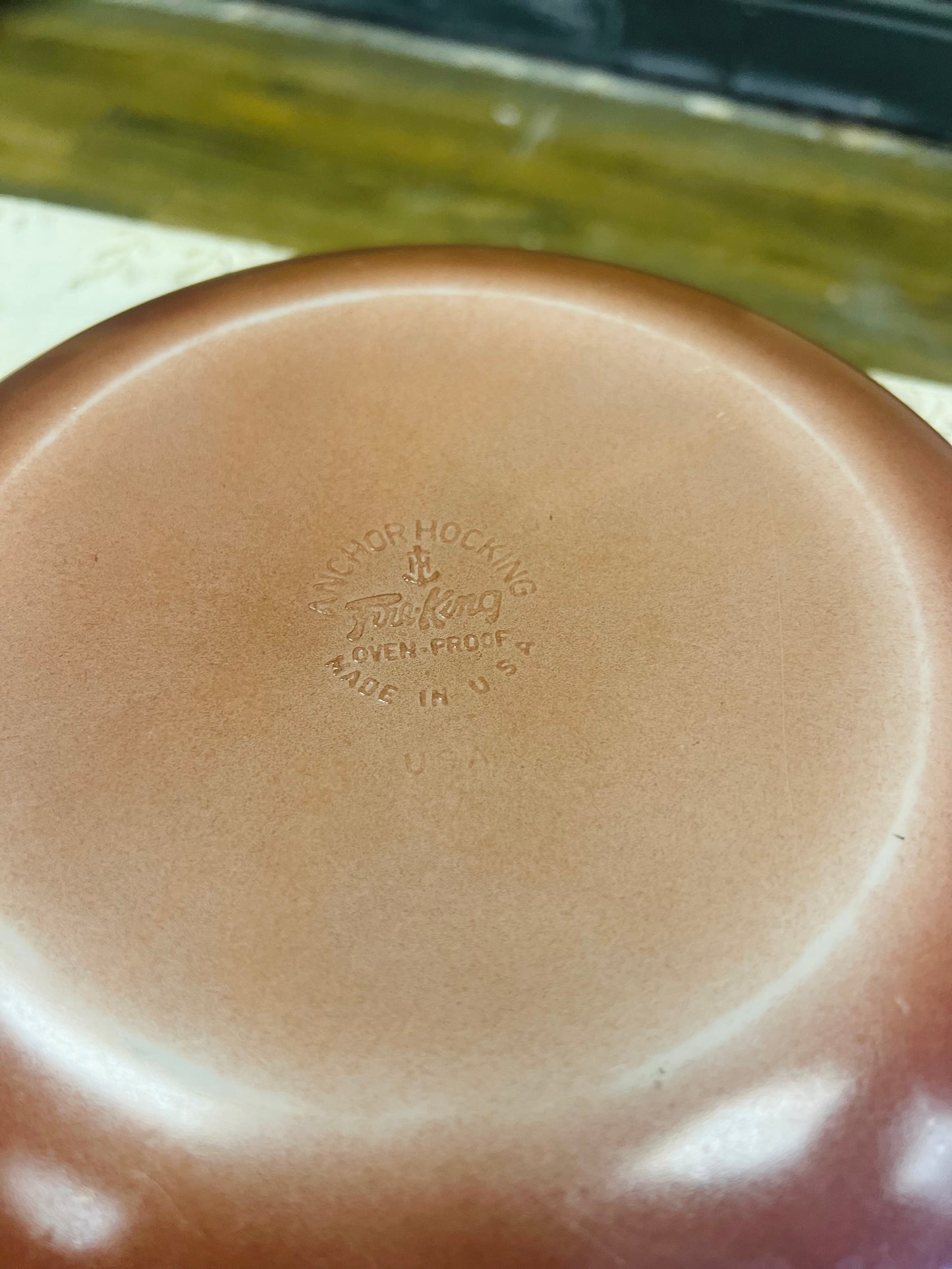Vintage Fire King Two Toned Dish