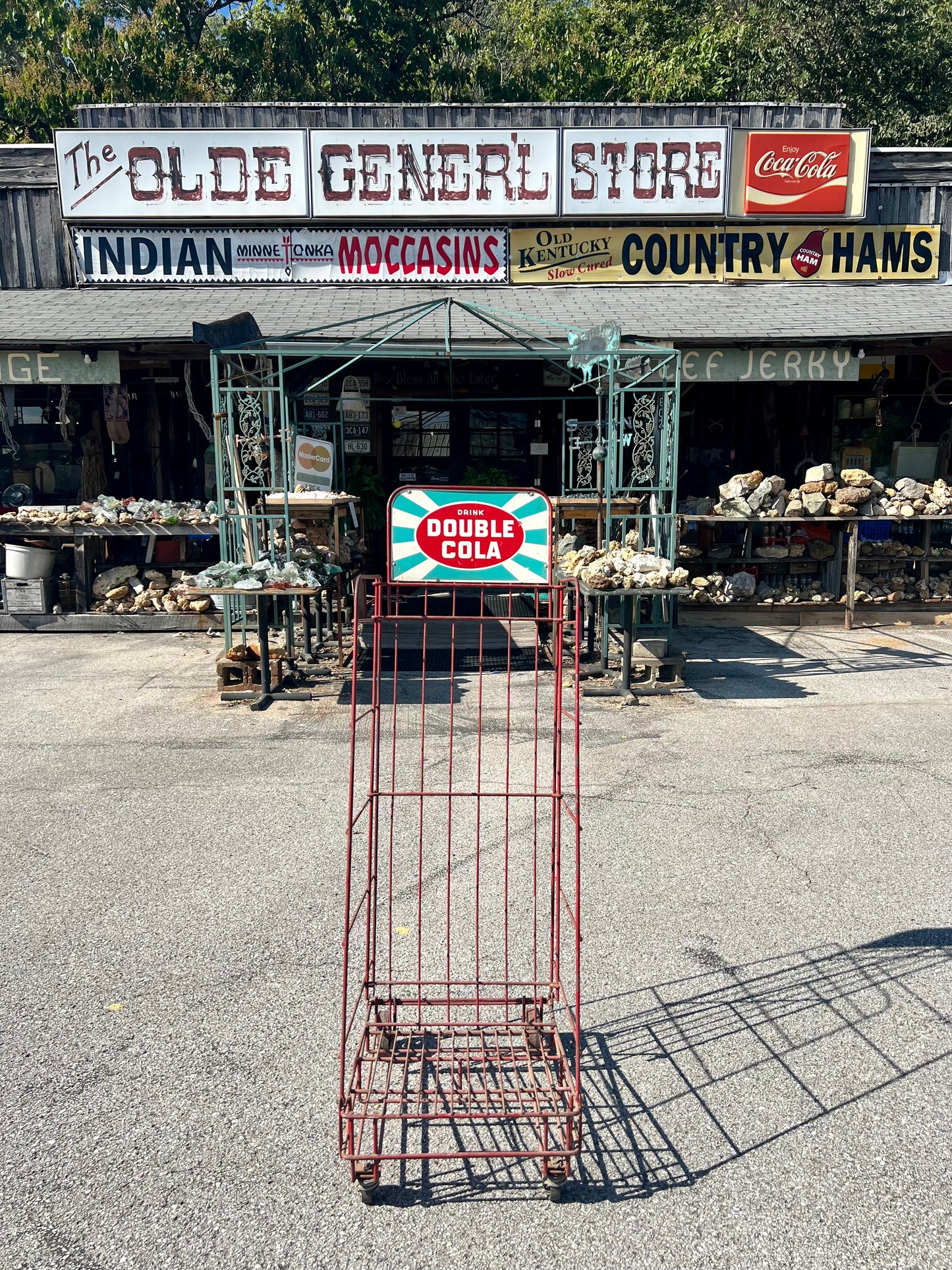 Double Cola Crate Rack Vintage