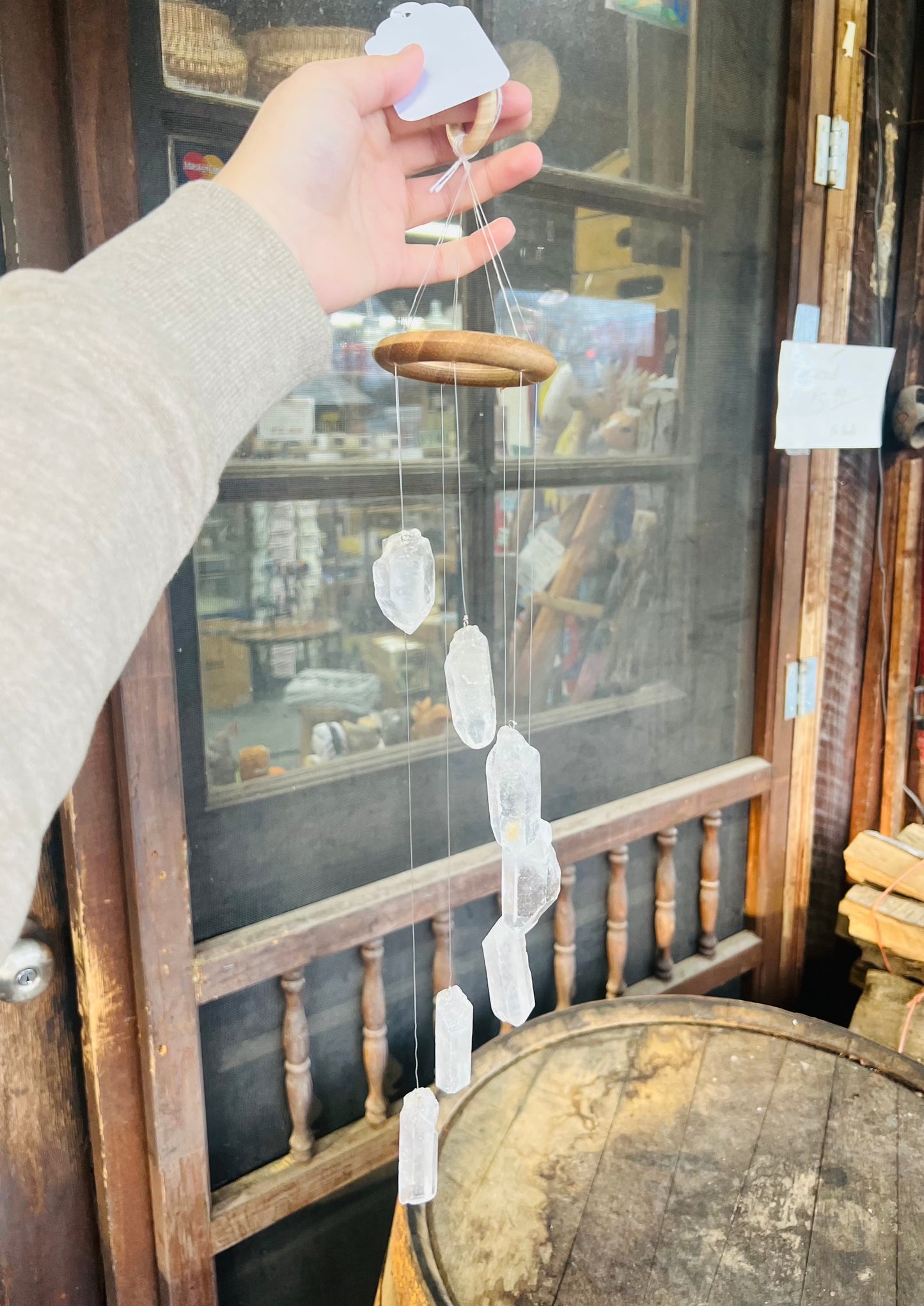 Quartz Crystal Point Wind Chime