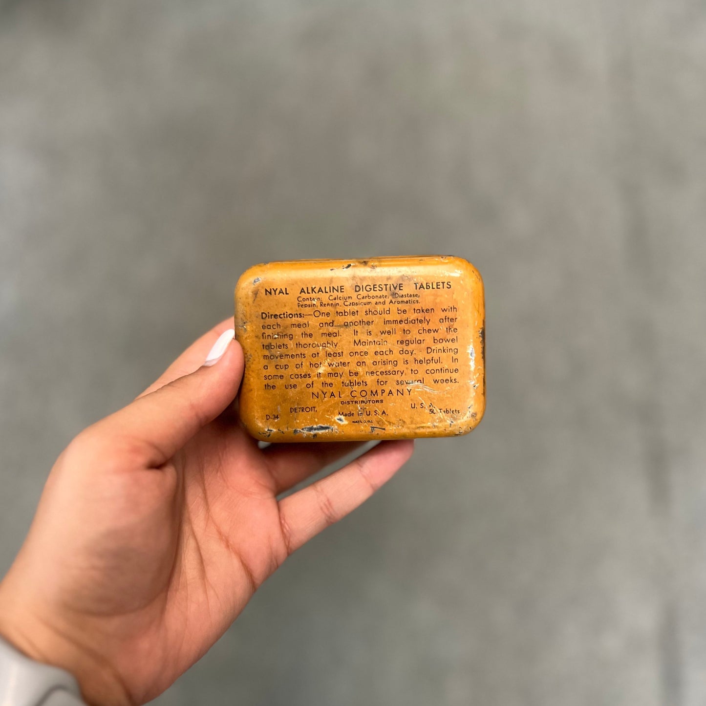 Nyal Digestive Tablets Metal Tin