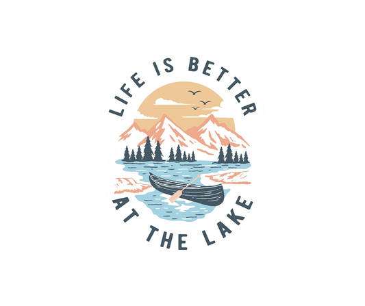 Life Is Better At the Lake Vinyl Sticker