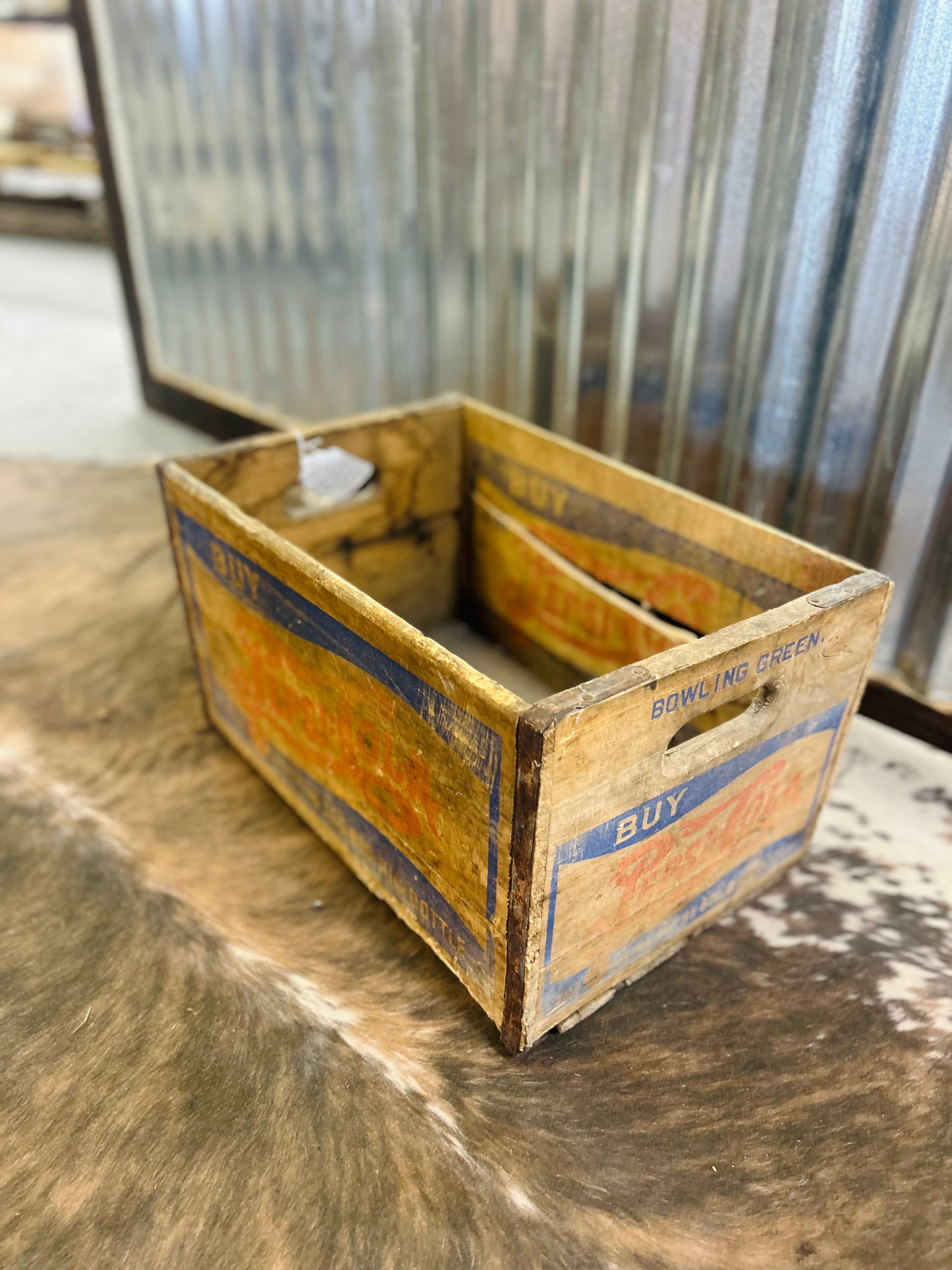 Rare Pepsi Cola Crate Big Bottle Bowling Green, KY