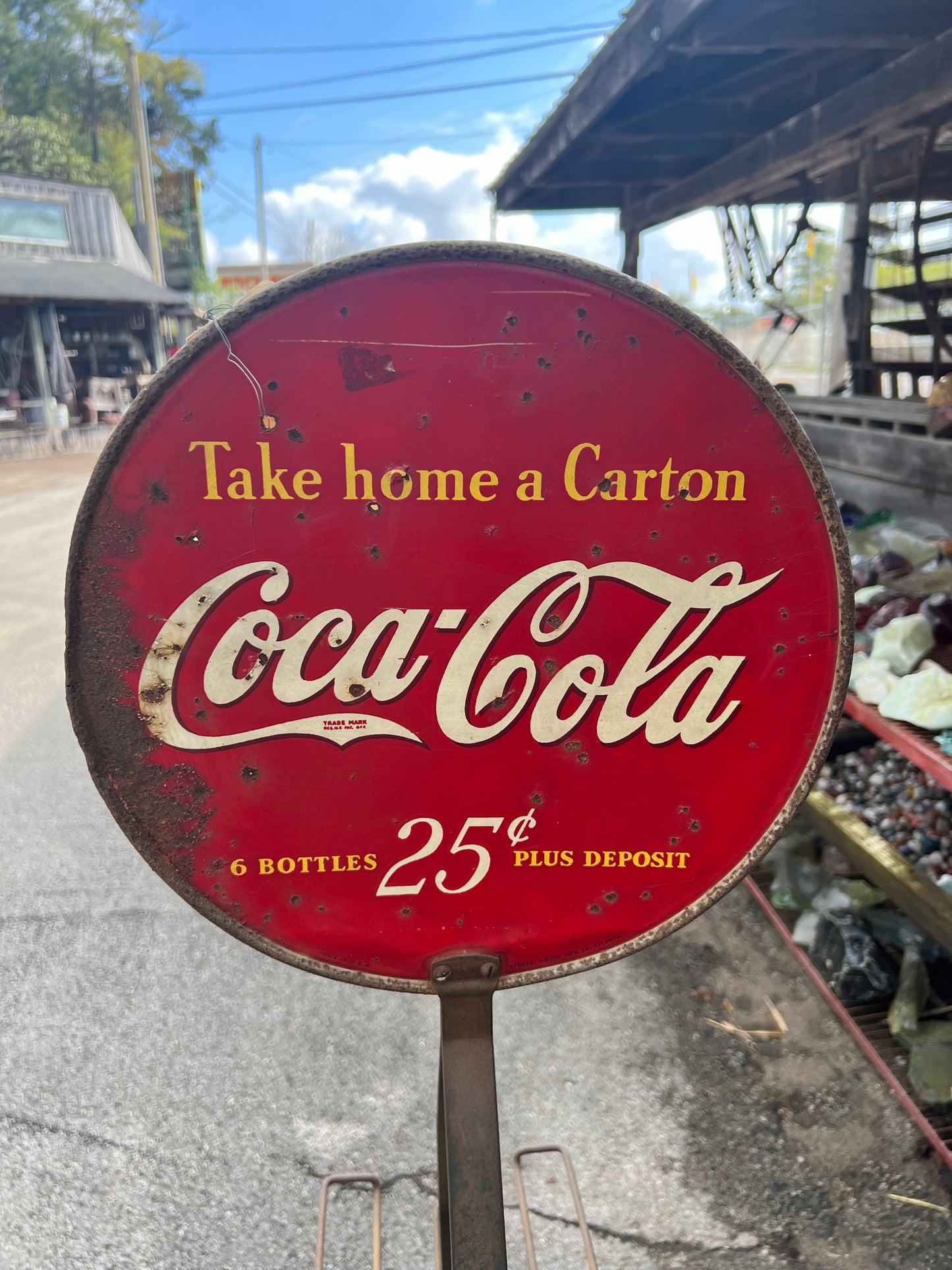 1930's Coca Cola 6 Pack Bottle Rack