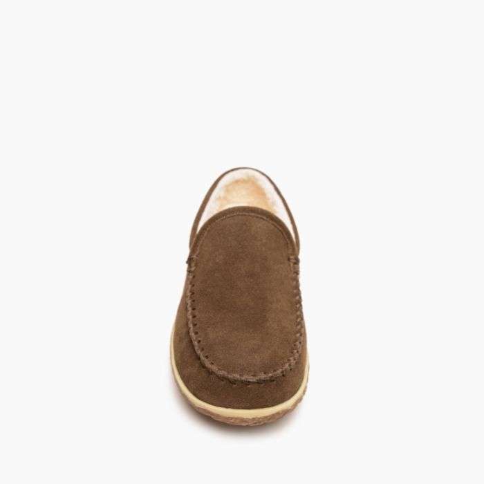 Minnetonka Men's Autumn Brown Tilden Slipper