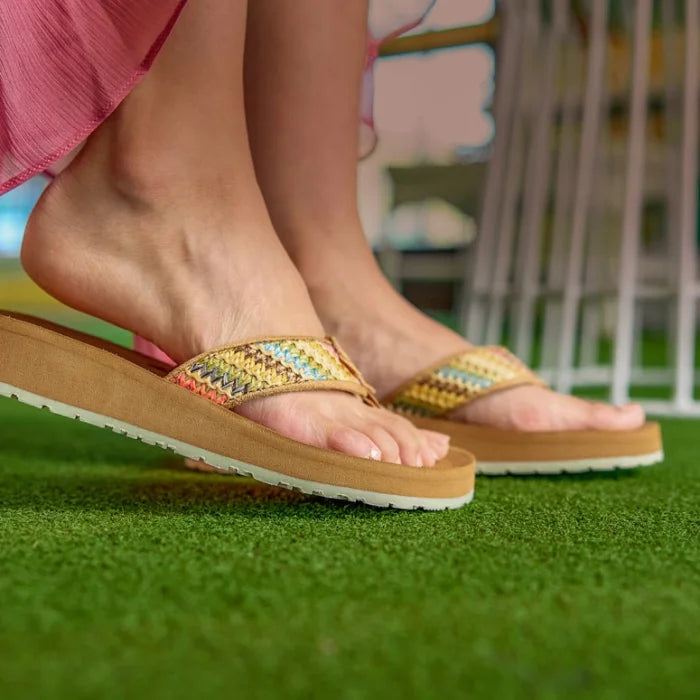 Women's Minnetonka HEDY 2.0 Sandal Tan Multi