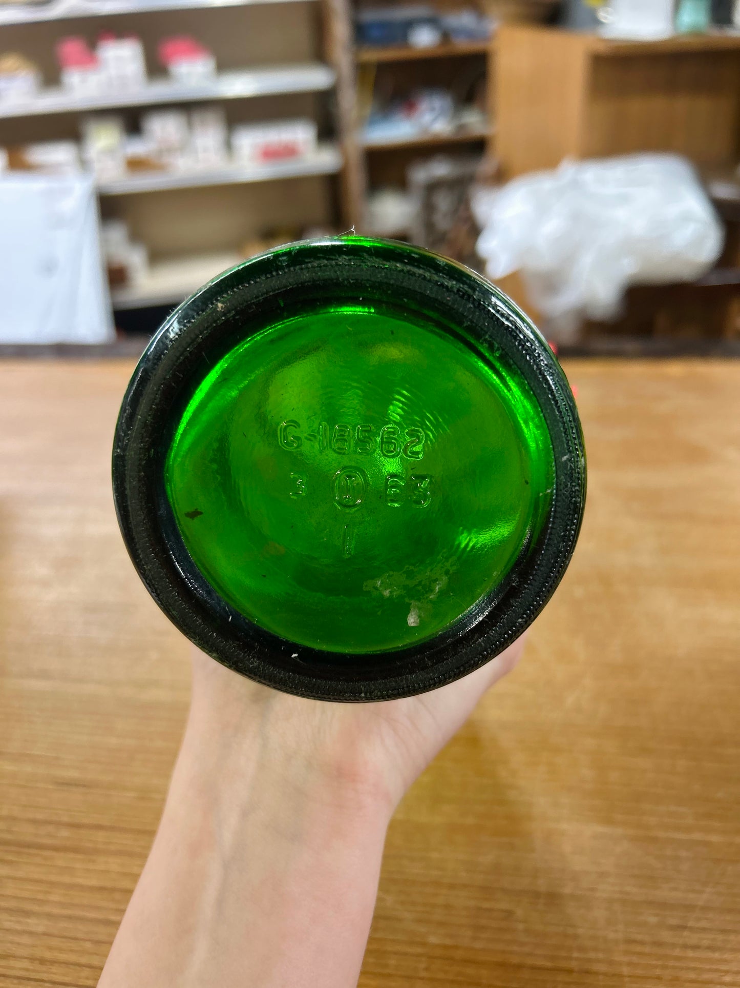 Vintage Kist Beverages Green Glass Bottle