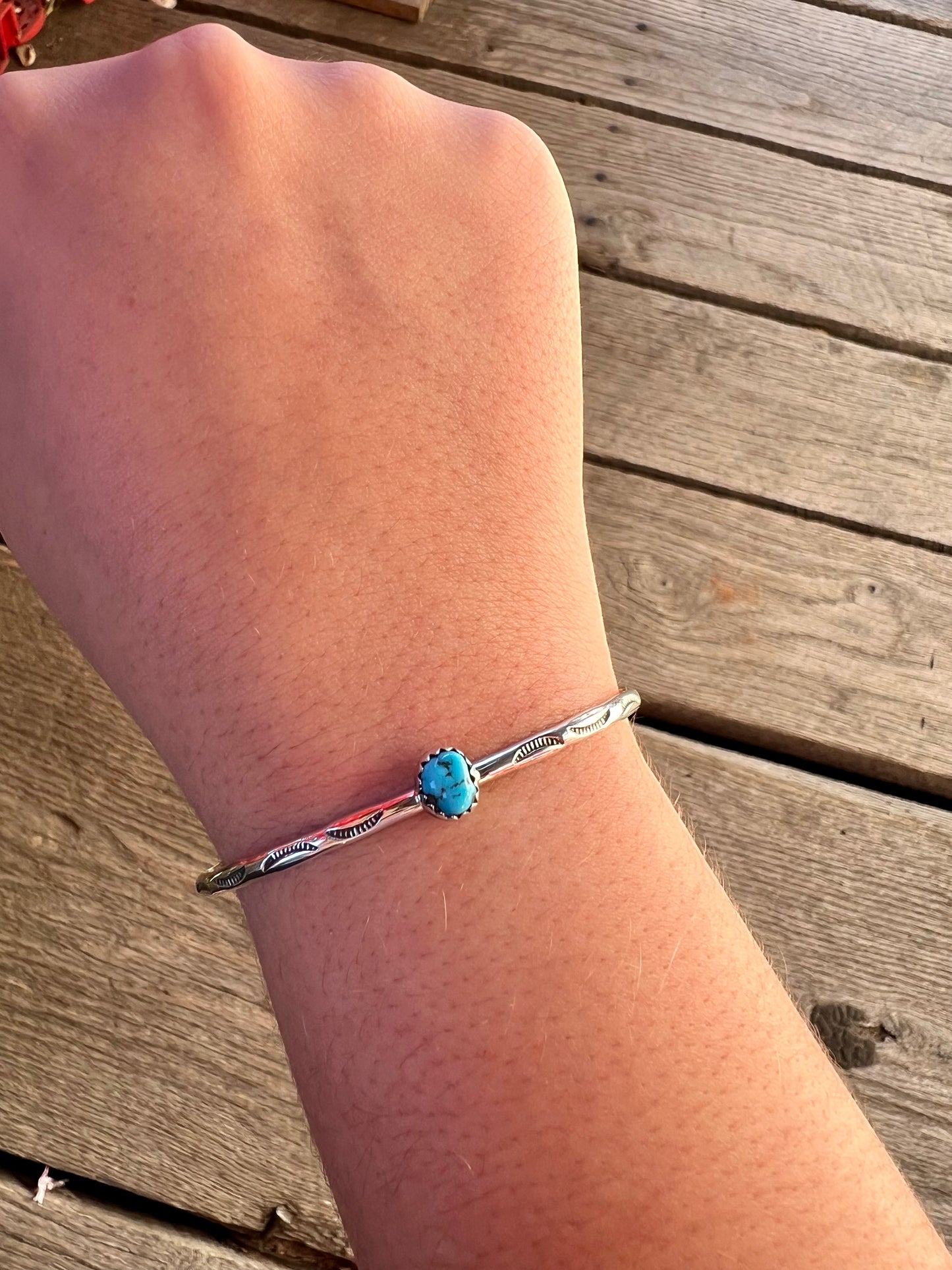 Turquoise Mini Stud Cuff Bracelet
