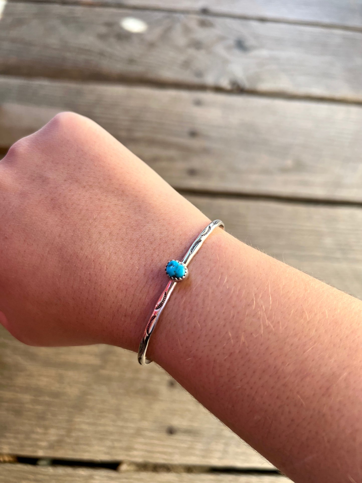 Turquoise Mini Stud Cuff Bracelet