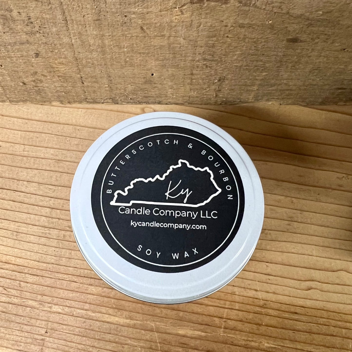 Butterscotch & Bourbon 8oz Tin Candle