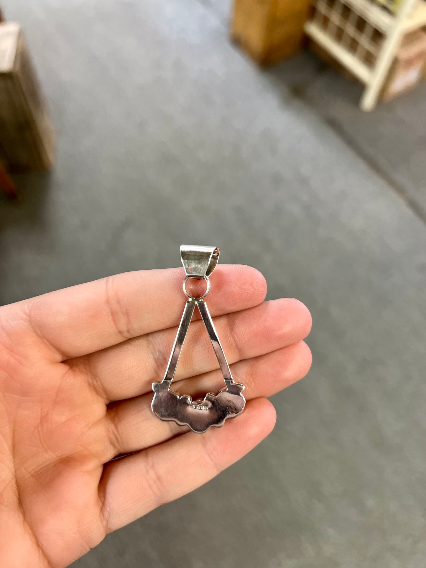 Triangle Turquoise Pendant