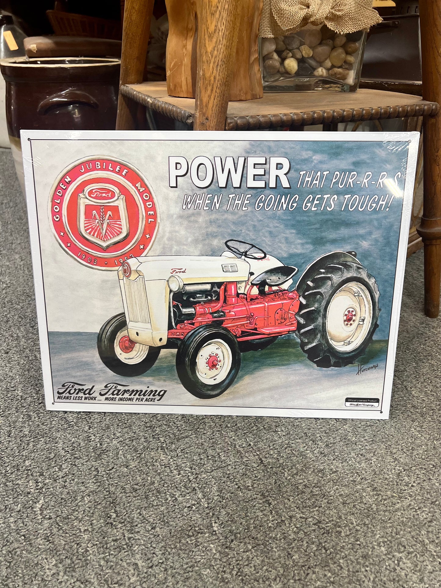 Ford Farming Golden Jubilee Model Metal Sign