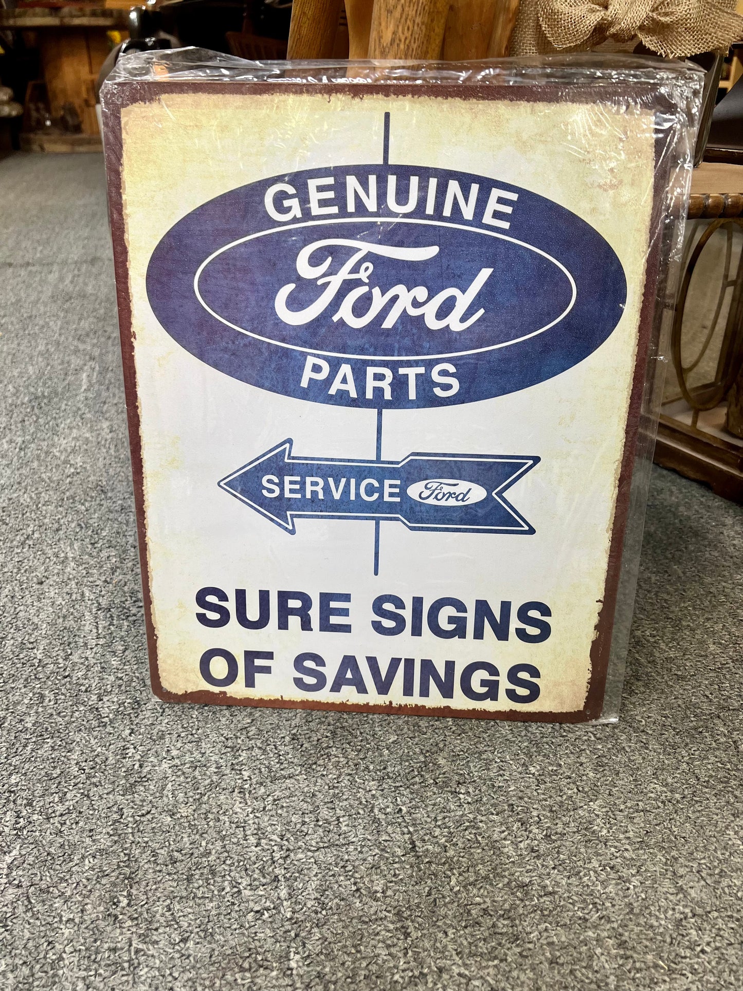 Ford Parts Metal Sign