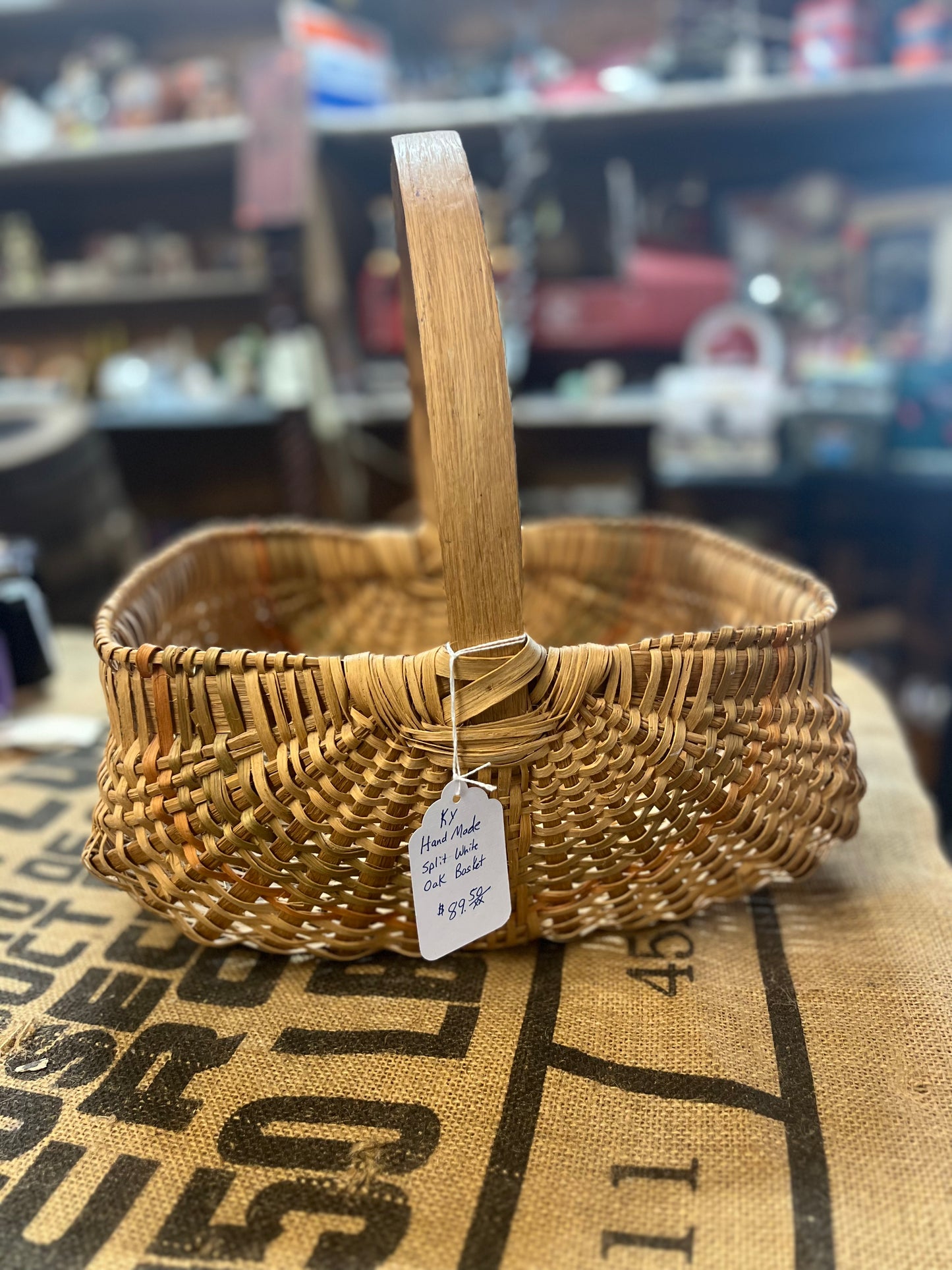 Kentucky Hand Made Split White Oak Basket