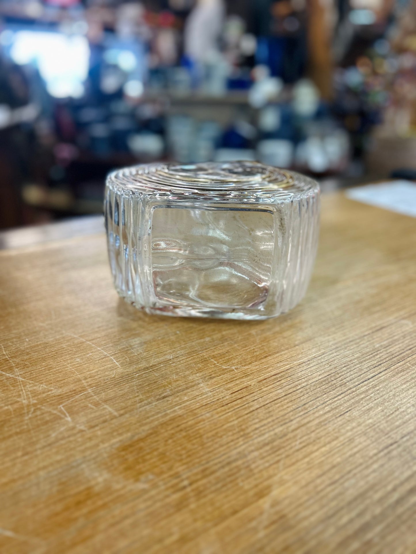 Very Old Refridgerator Bottle Pitcher with Gold Inlay