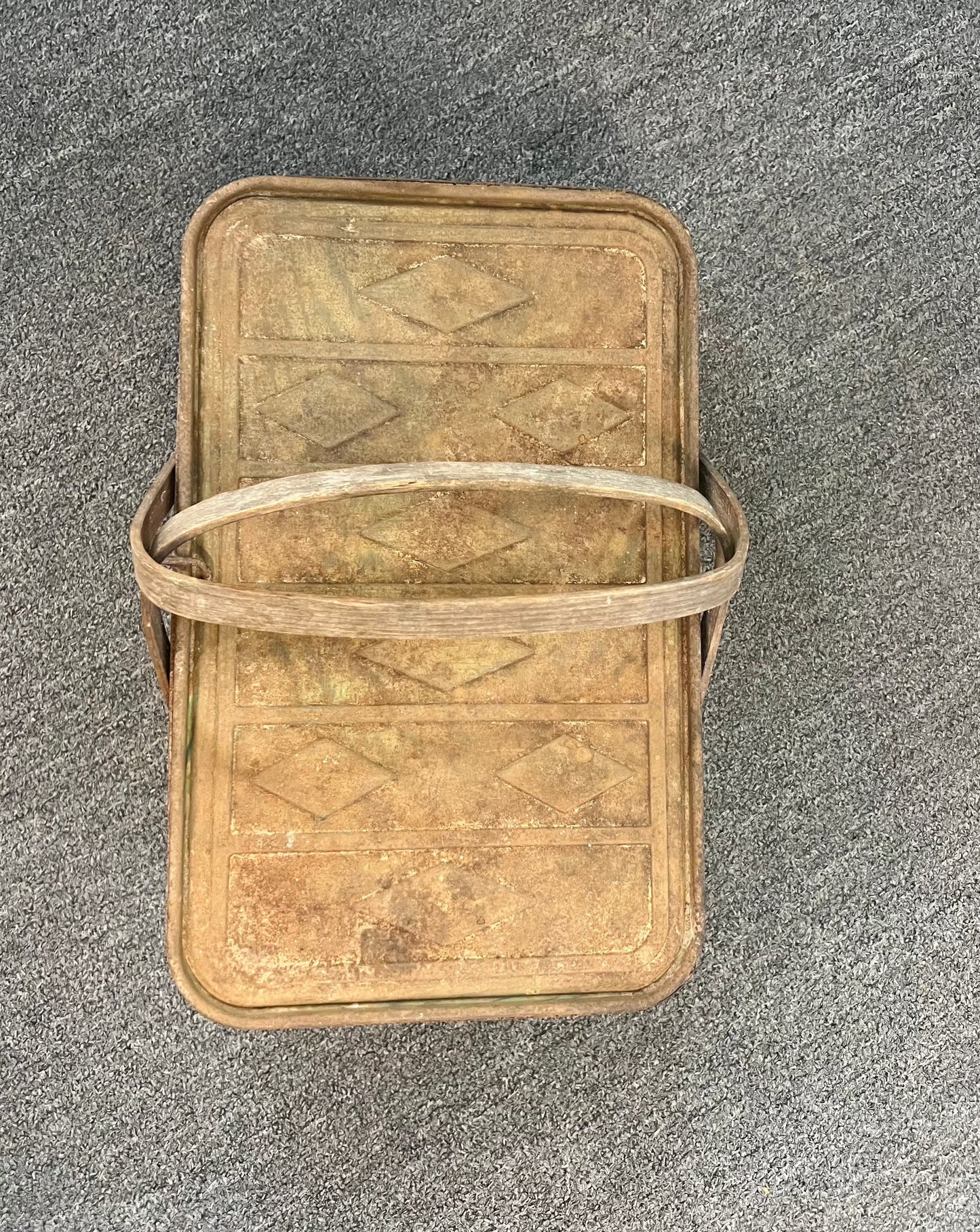 Vintage Metal Picnic Basket