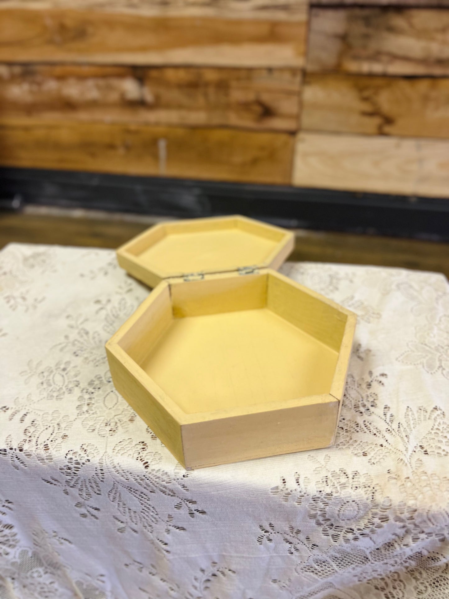 Vintage 1970s Wooden Peas Box Manufactured by American Seed Company
