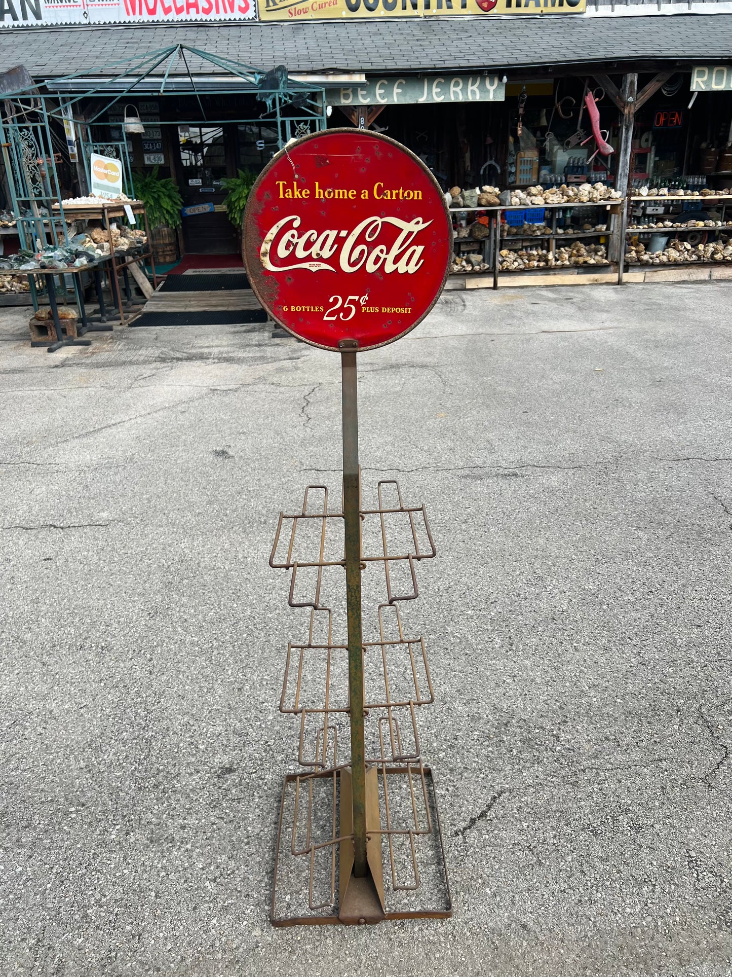 1930's Coca Cola 6 Pack Bottle Rack