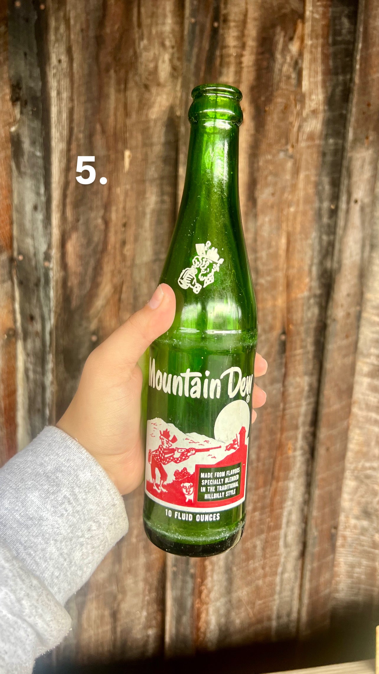 Mountain Dew Mountain Man Bottle Vintage