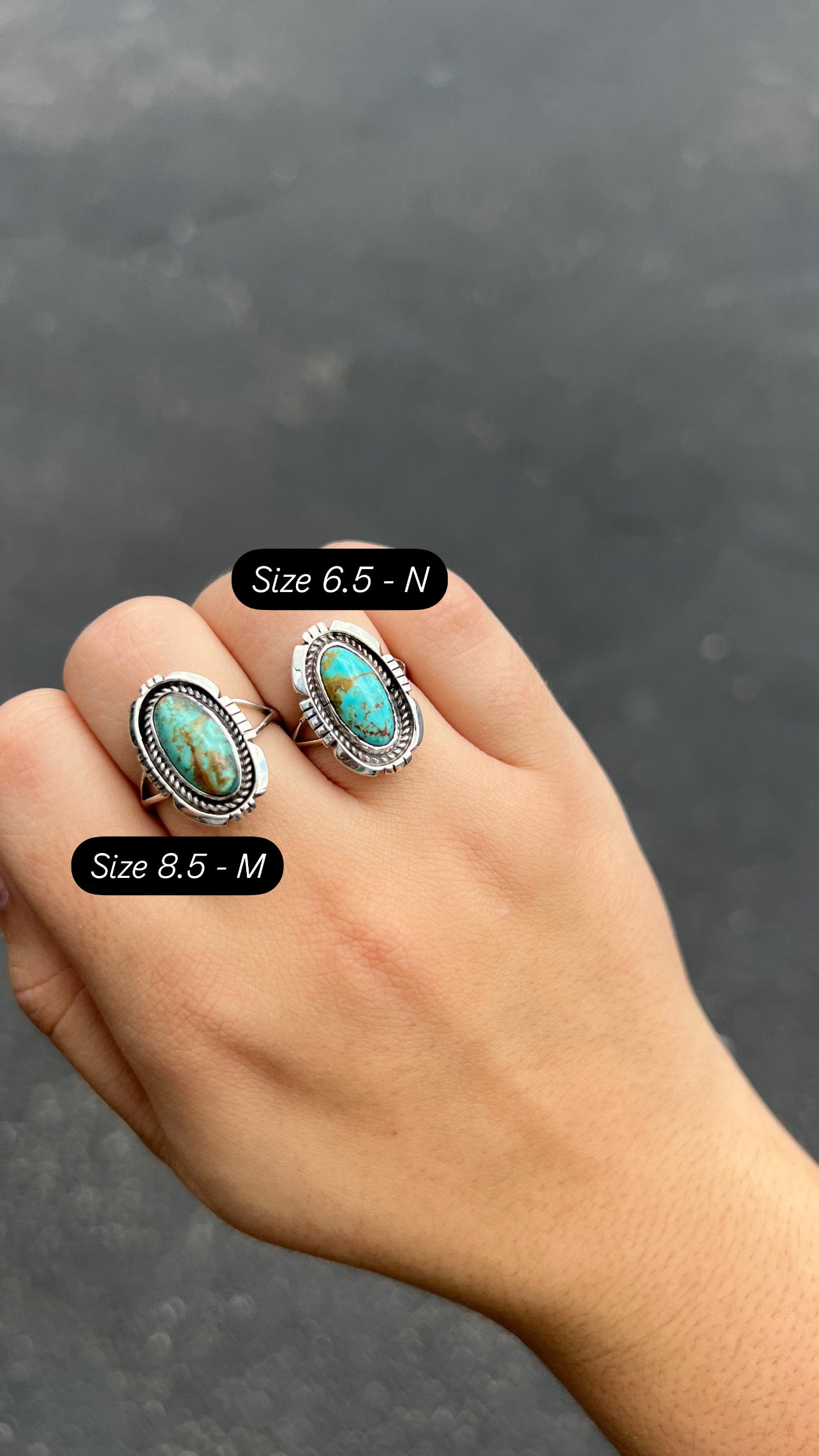 Oval Kingman Turquoise Ring