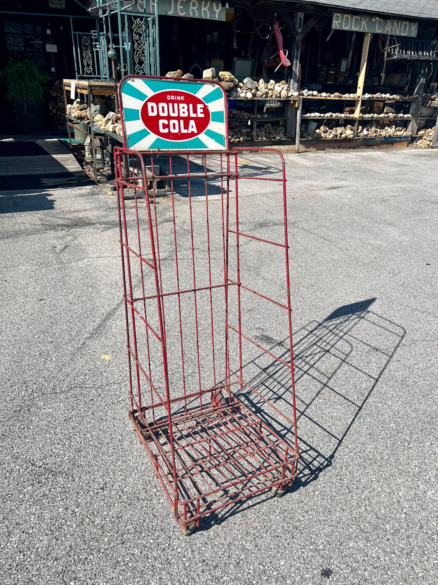 Double Cola Crate Rack Vintage