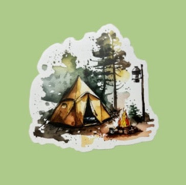 Camping Tent Sticker