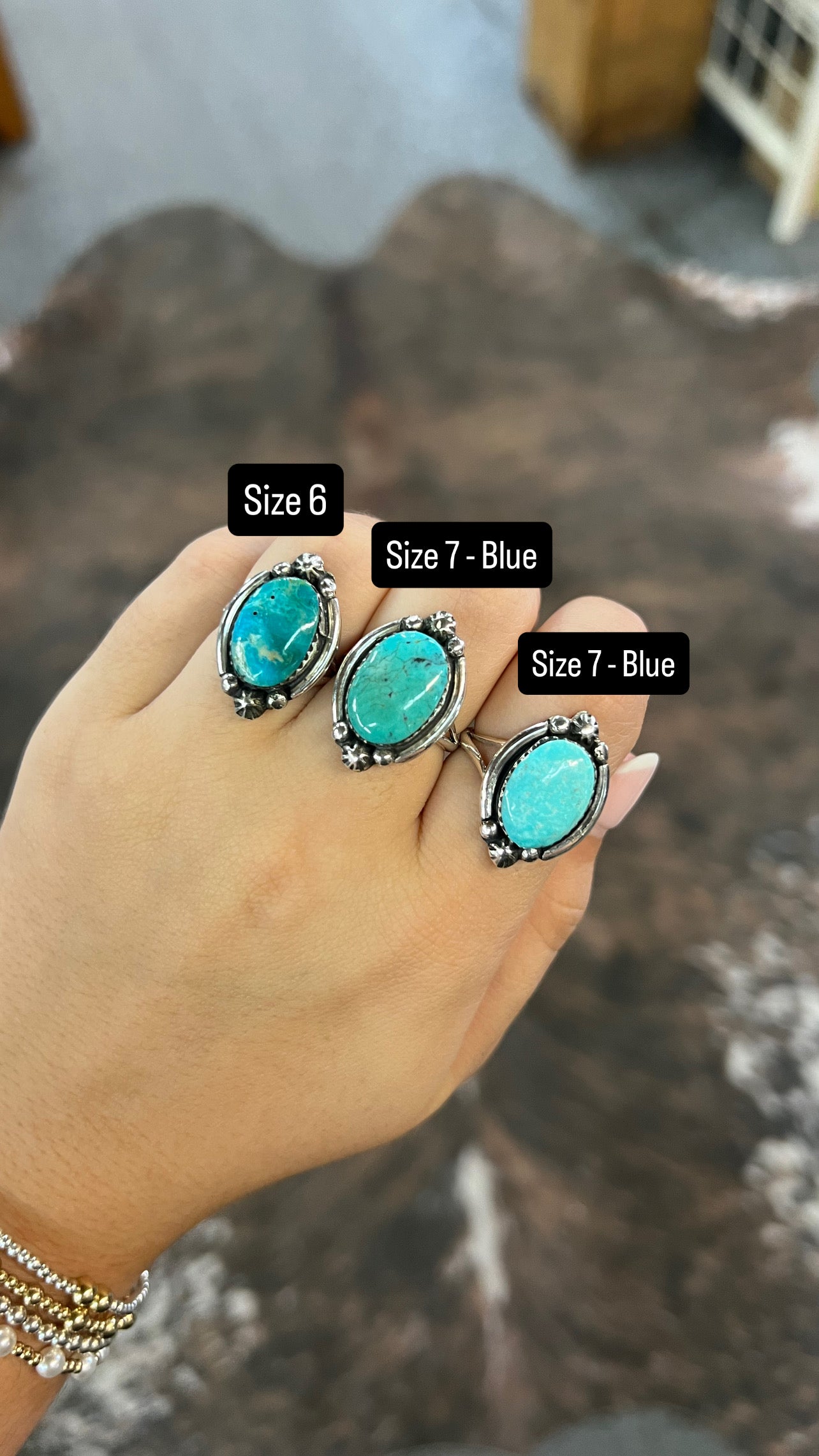 The Laramie Genuine Turquoise and Sterling Silver Ring