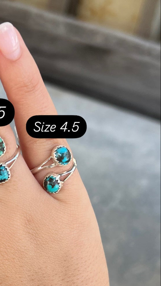 Genuine Turquoise Wrap Ring